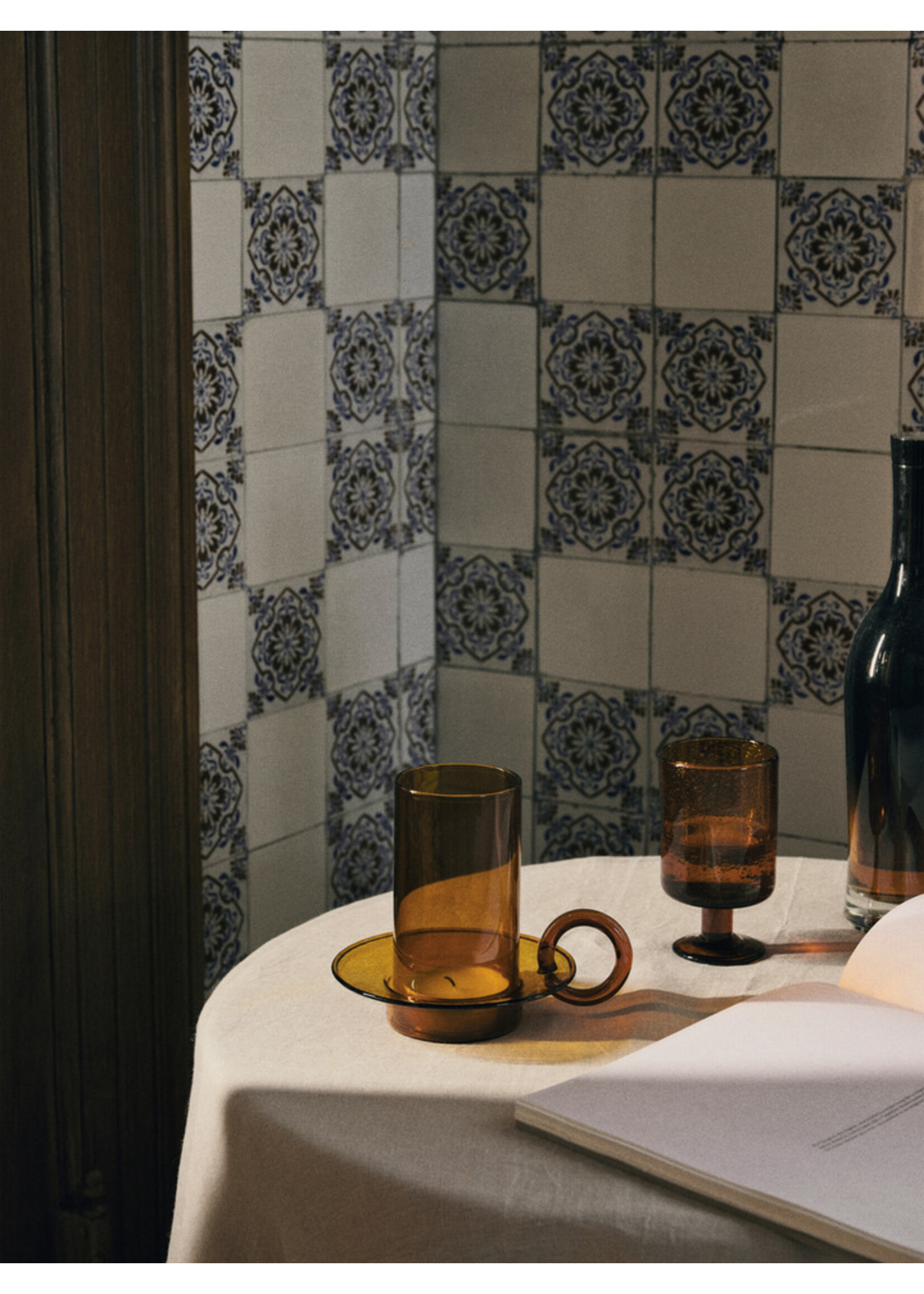 Ferm Living Luce Kaarsenhouder - Amber