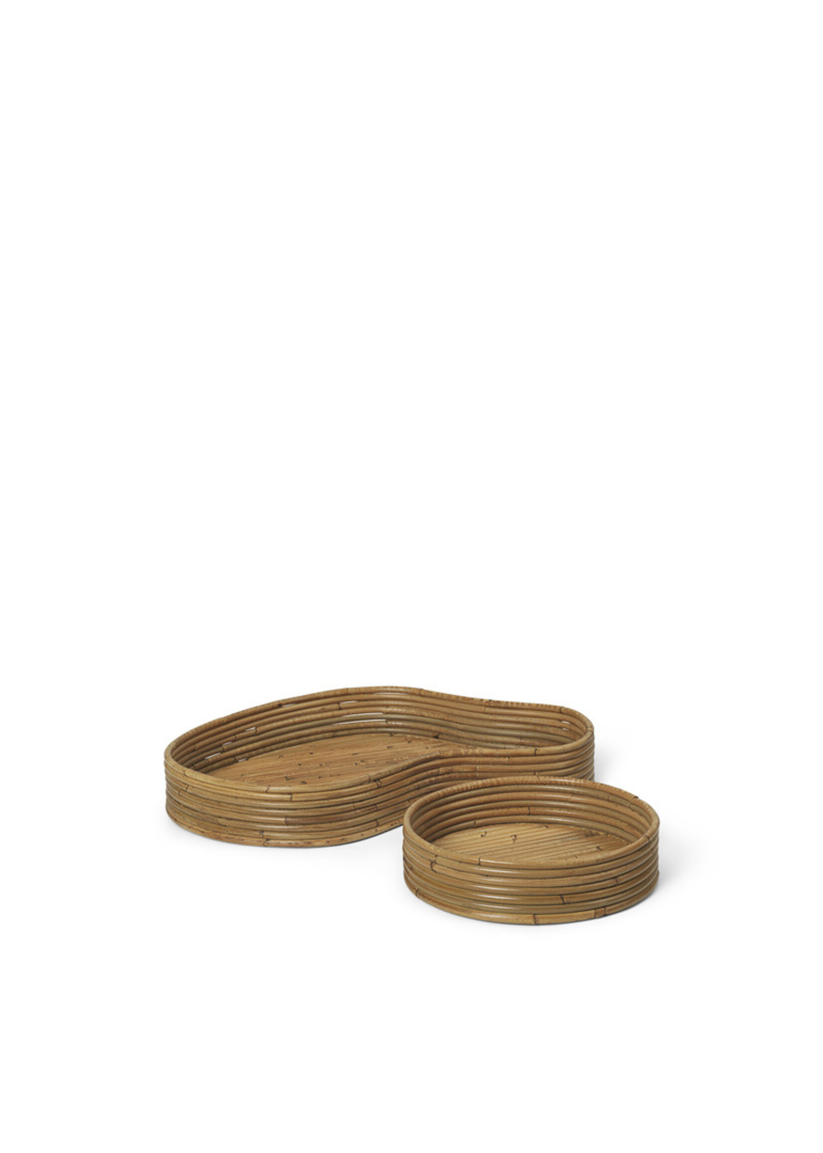 Ferm Living Isola Dienbladen - Set van 2 – Naturel