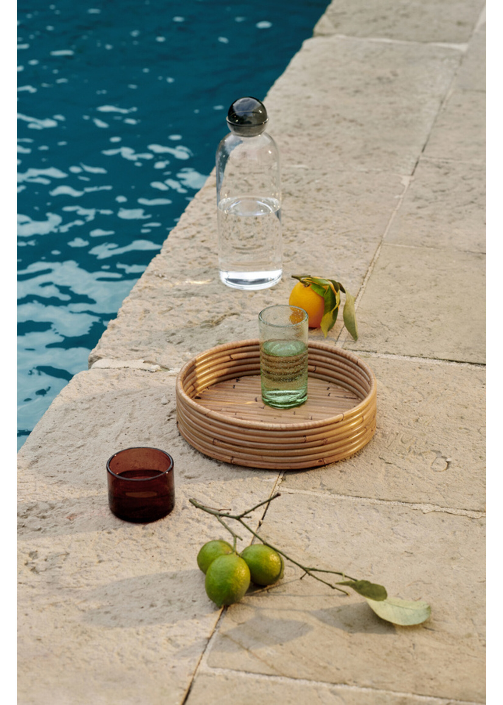 Ferm Living Isola Dienbladen - Set van 2 – Naturel