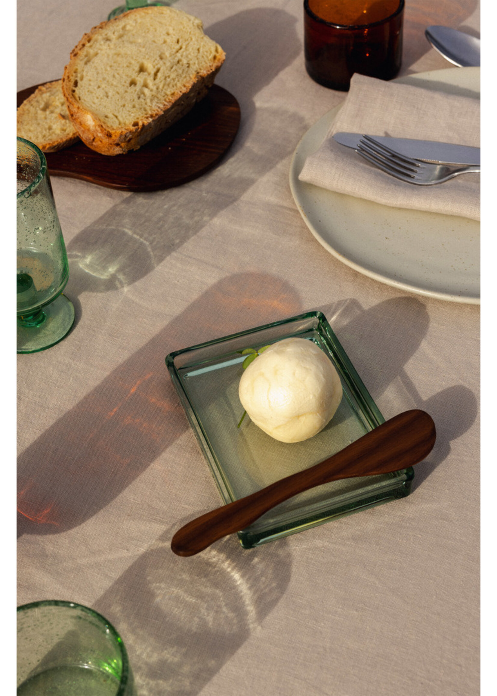 Ferm Living Cairn Botermesjes - Set van 2 – Donkerbruin