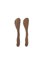 Ferm Living Cairn Botermesjes - Set van 2 – Donkerbruin