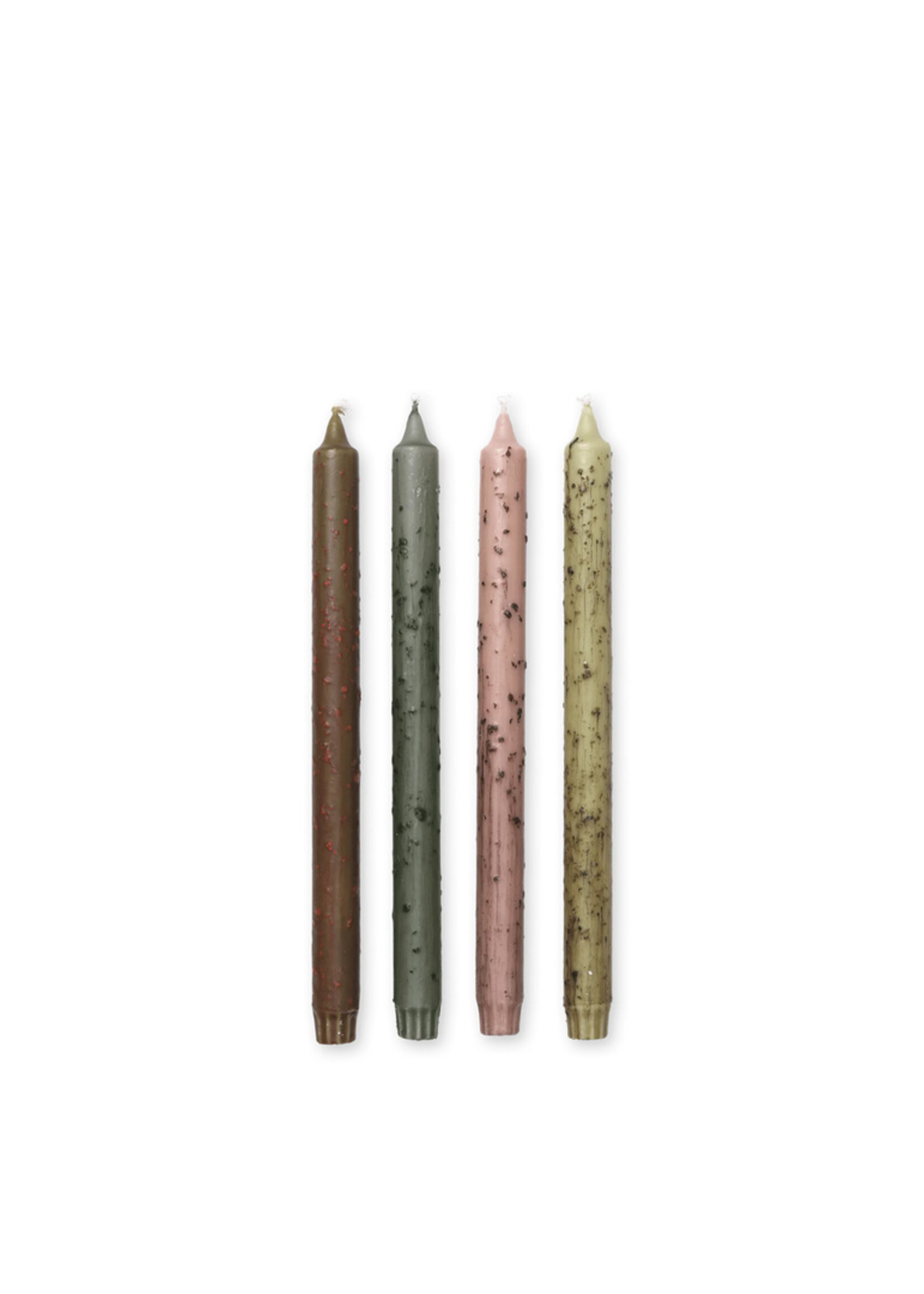 Ferm Living Mura Kaarsen - Set van 4 – Mixed