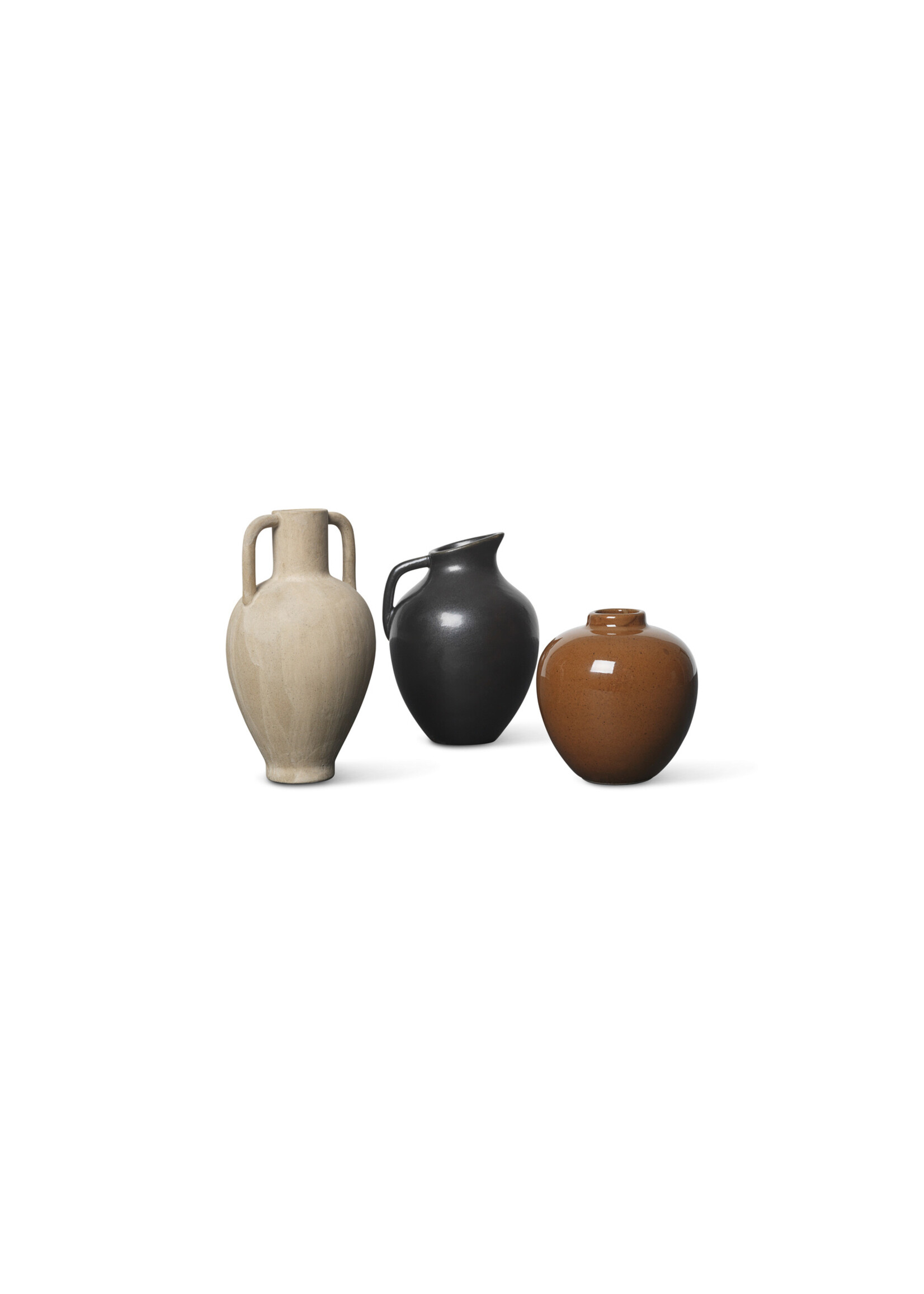 Ferm Living Ary Mini Vaasje - Small – Bruin