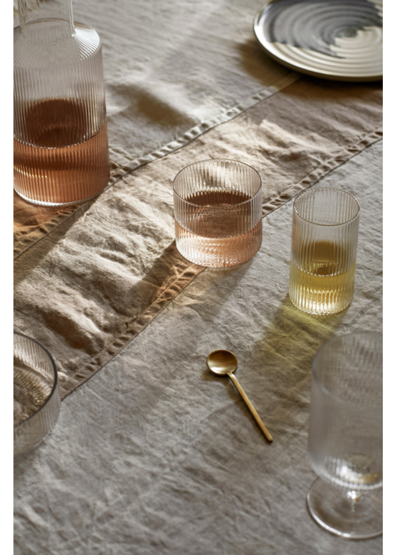 Ferm Living Ripple Aperitiefglaasjes – Set van 4