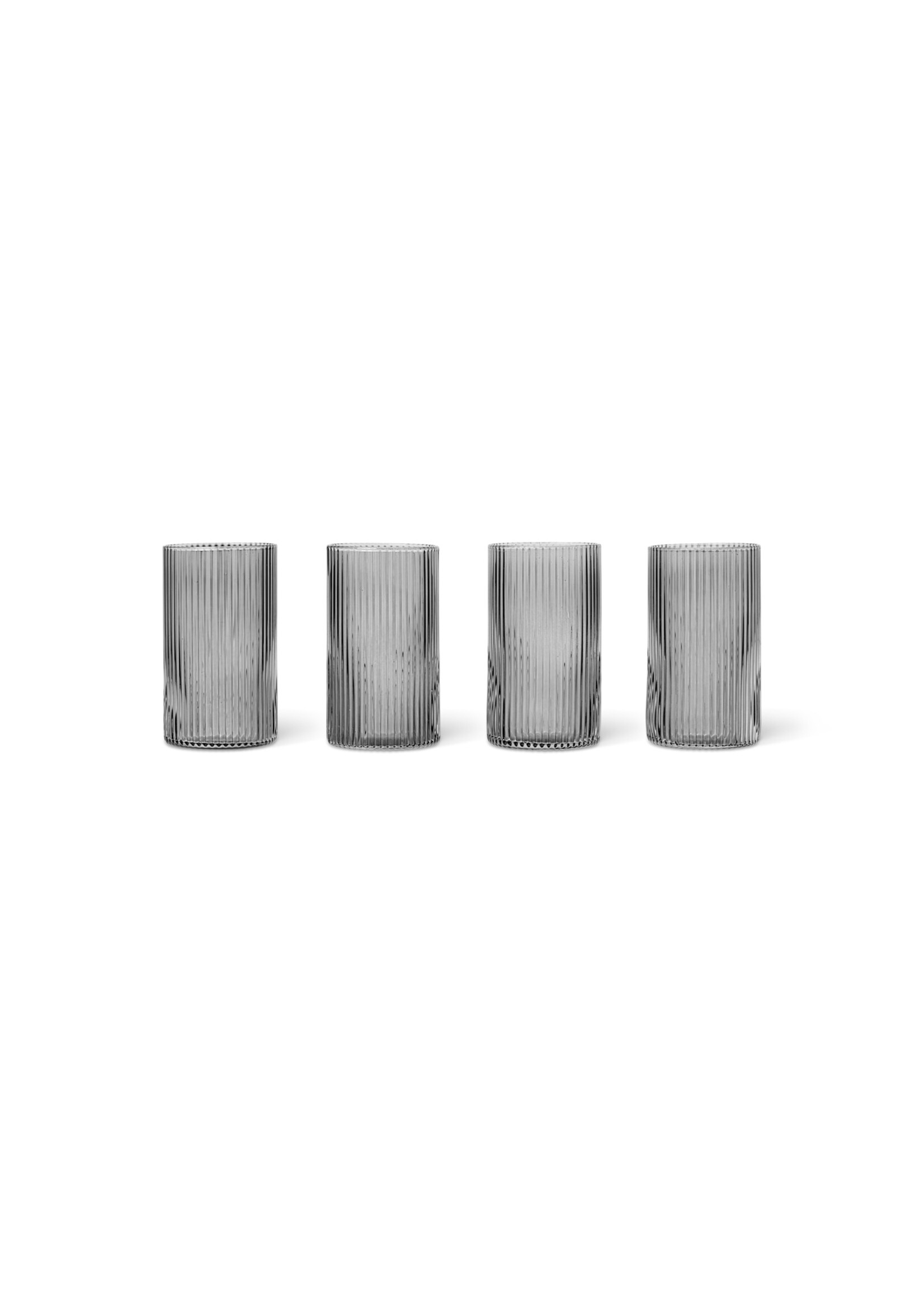 Ferm Living Ripple Aperitiefglaasjes – Set van 4