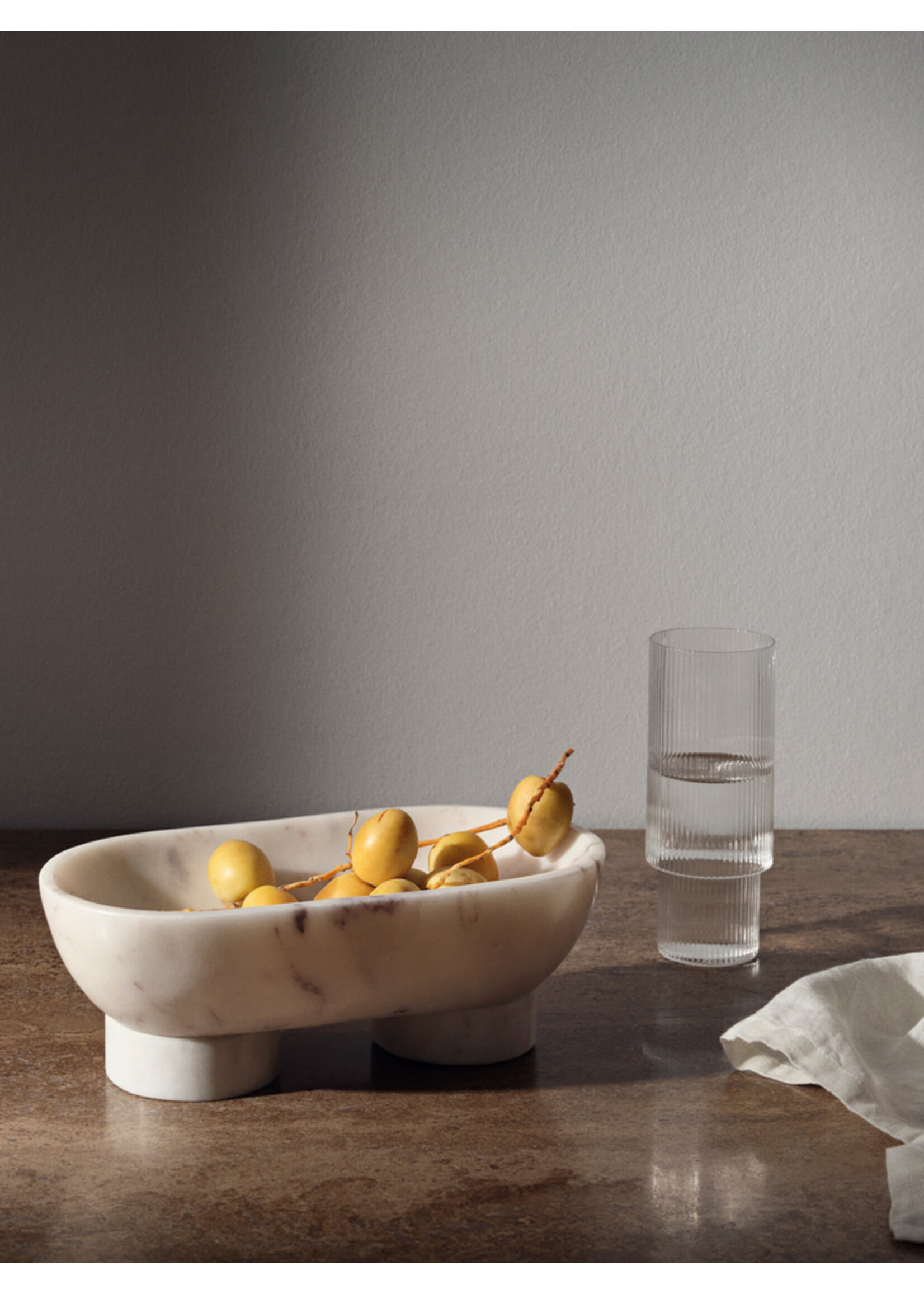 Ferm Living Ripple Lange Glazen – Set van 4