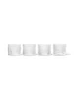 Ferm Living Ripple Lage Glazen – Set van 4