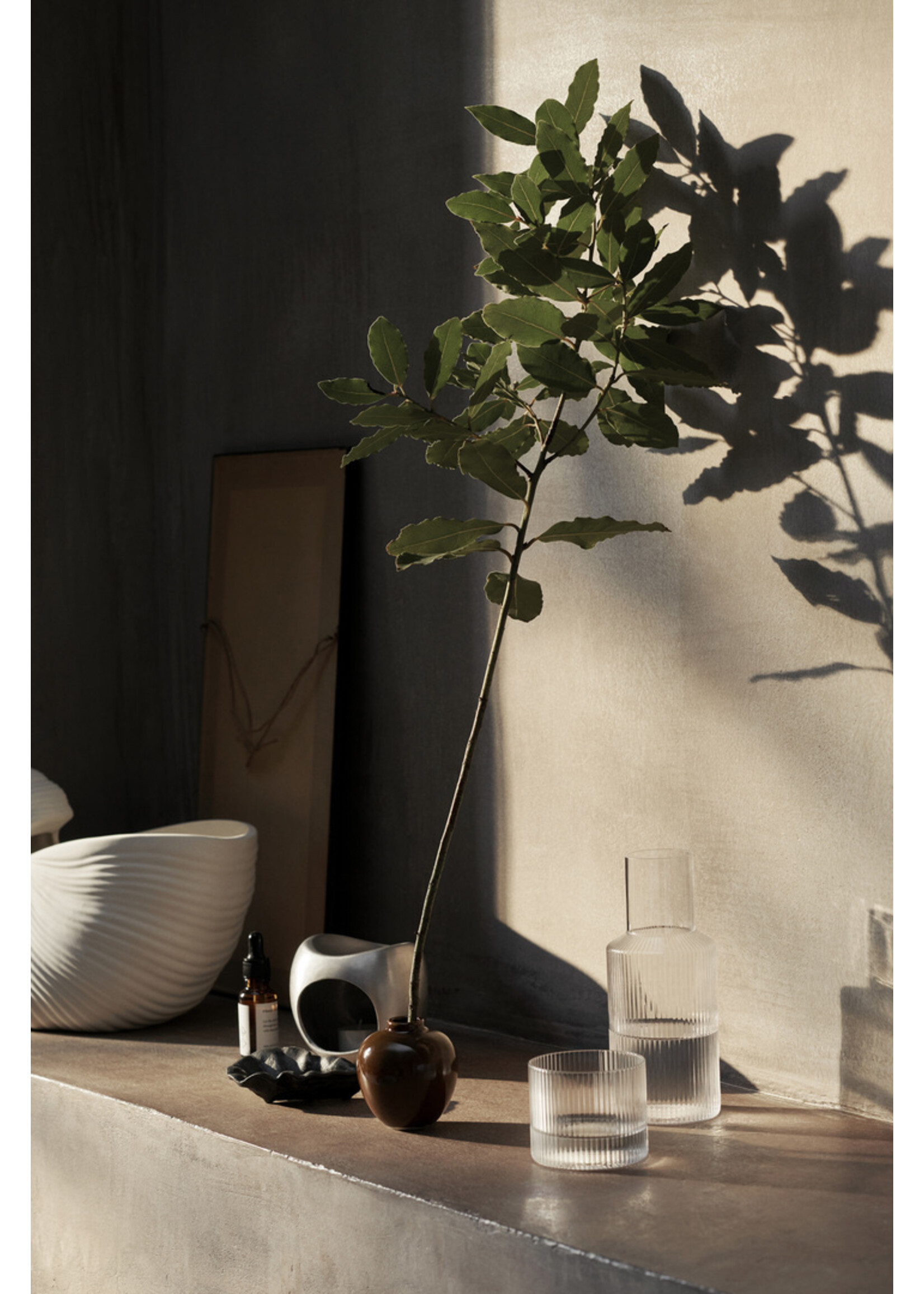 Ferm Living Ary Mini Vaasje - Small – Bruin