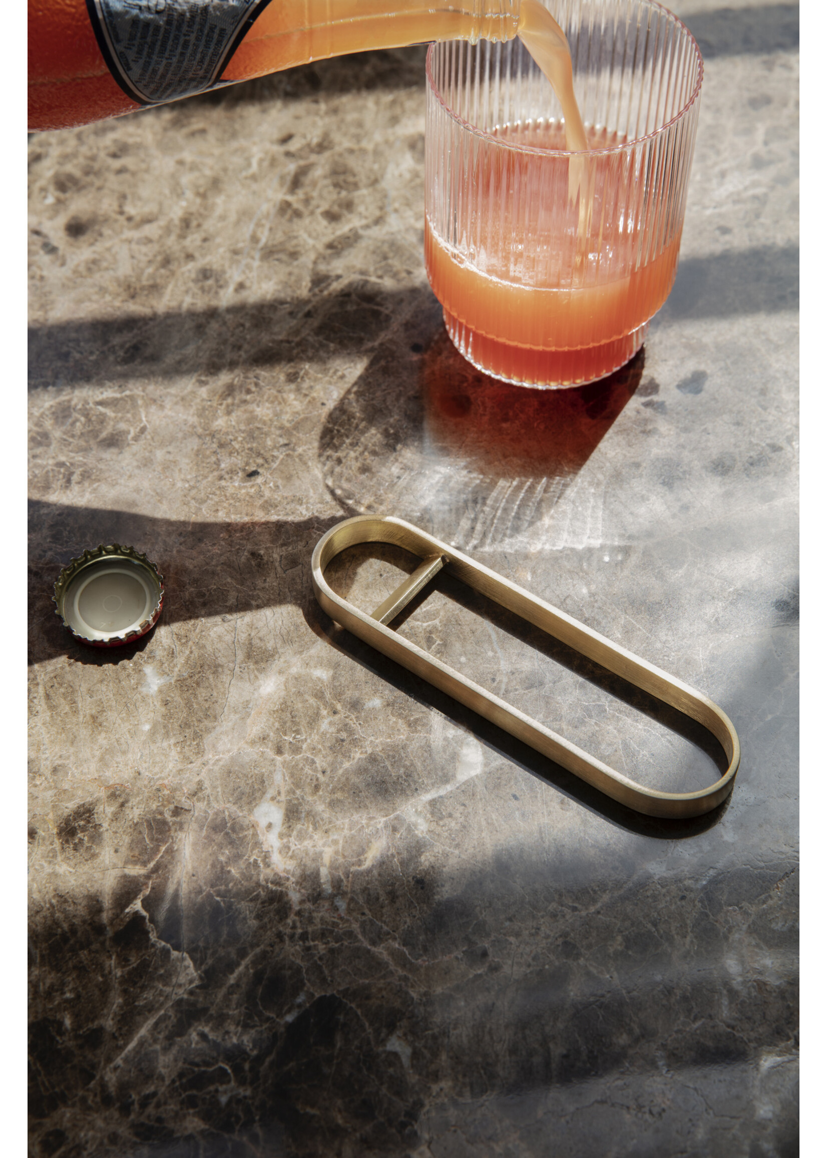 Ferm Living Ripple Glazen– Set van 4