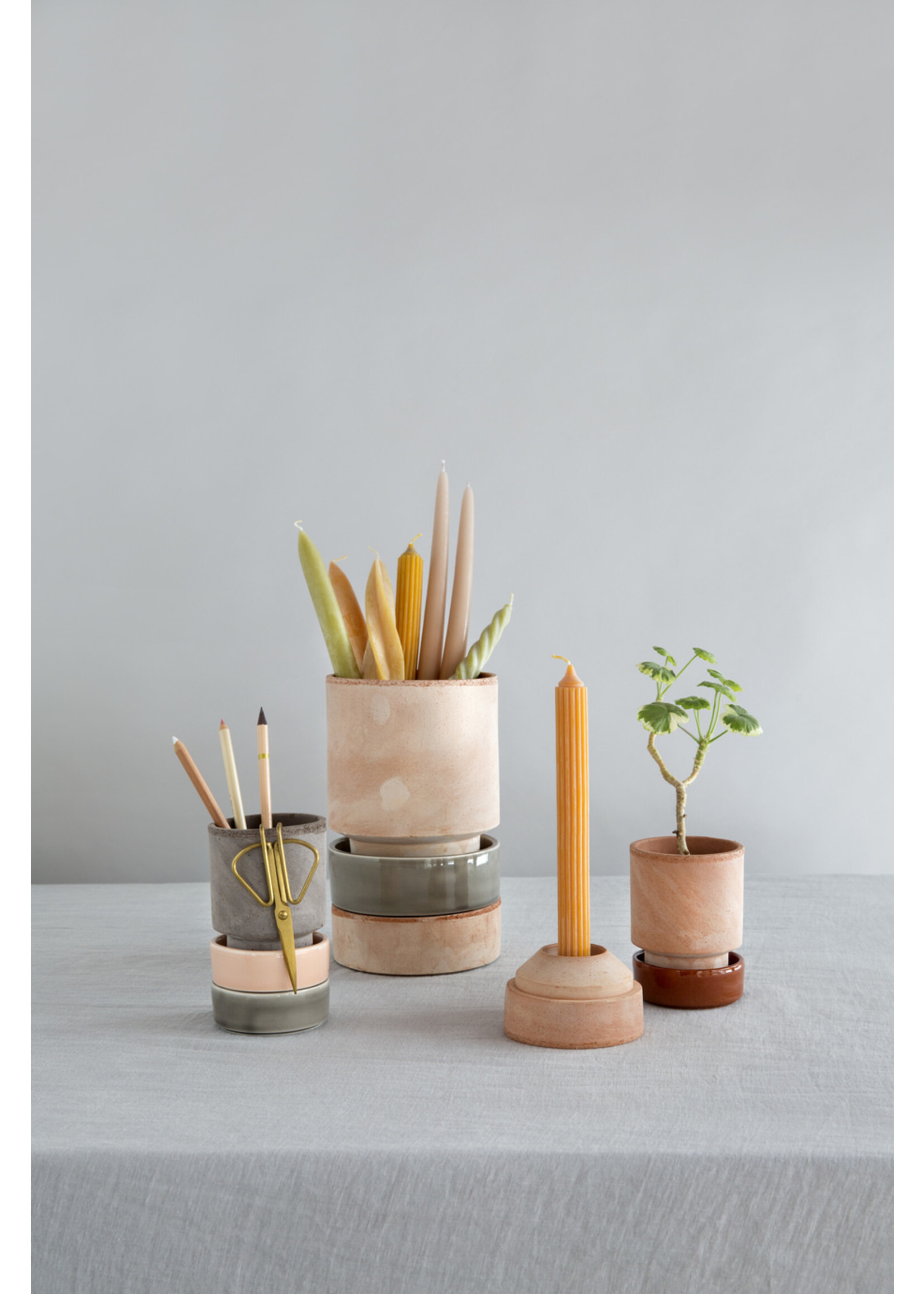 Bergs Potter Hoff Kaarsenhouder Roze, Ø 9 cm