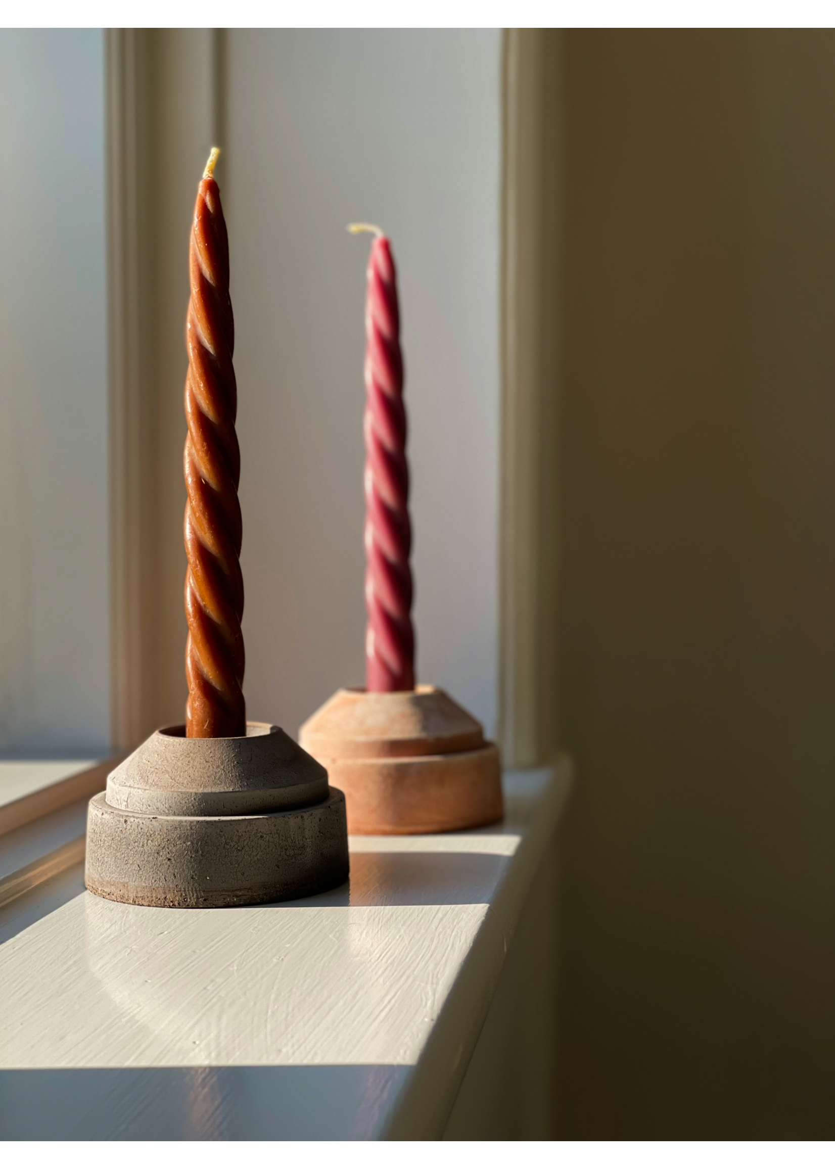 Bergs Potter Hoff Kaarsenhouder Grijs, Ø 9 cm