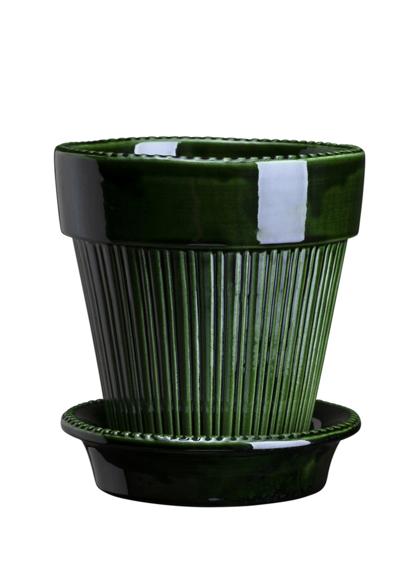 Bergs Potter Simona Set Pot en Schotel Groen Geglazuurd