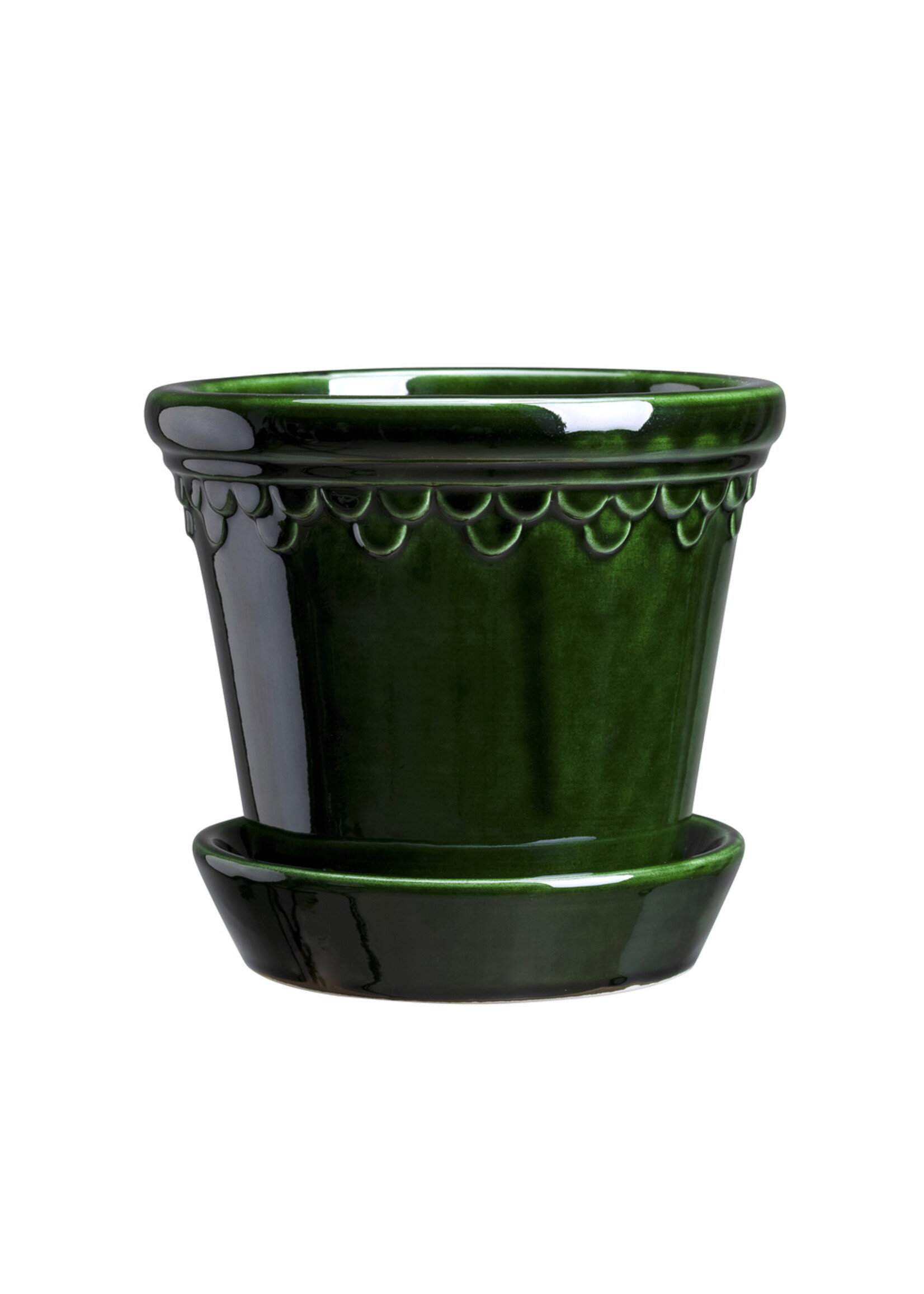 Bergs Potter Københavner Set Pot en Schotel Groen Geglazuurd