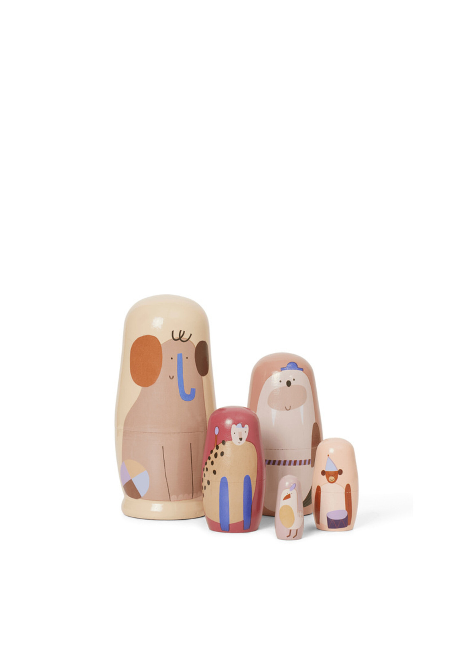 Ferm Living Critter Nestpopjes - Multi