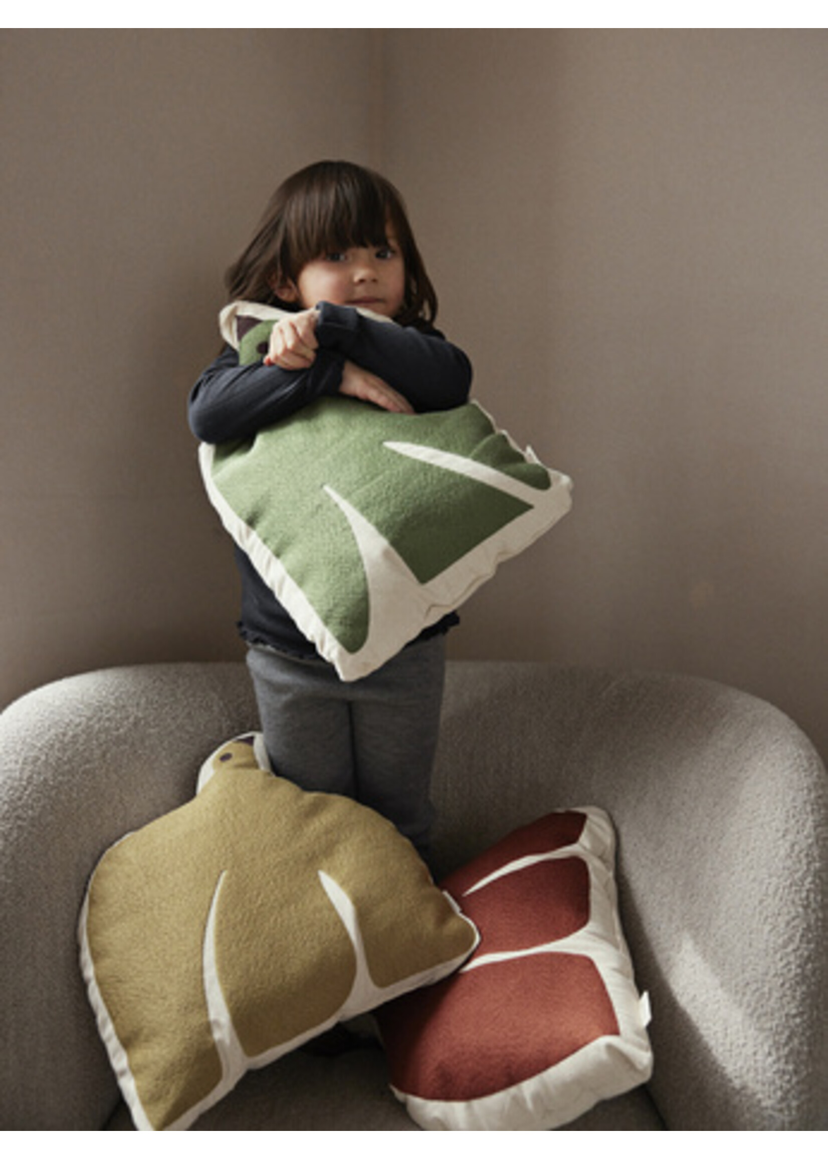 Ferm Living Swif Bird kussen terracotta