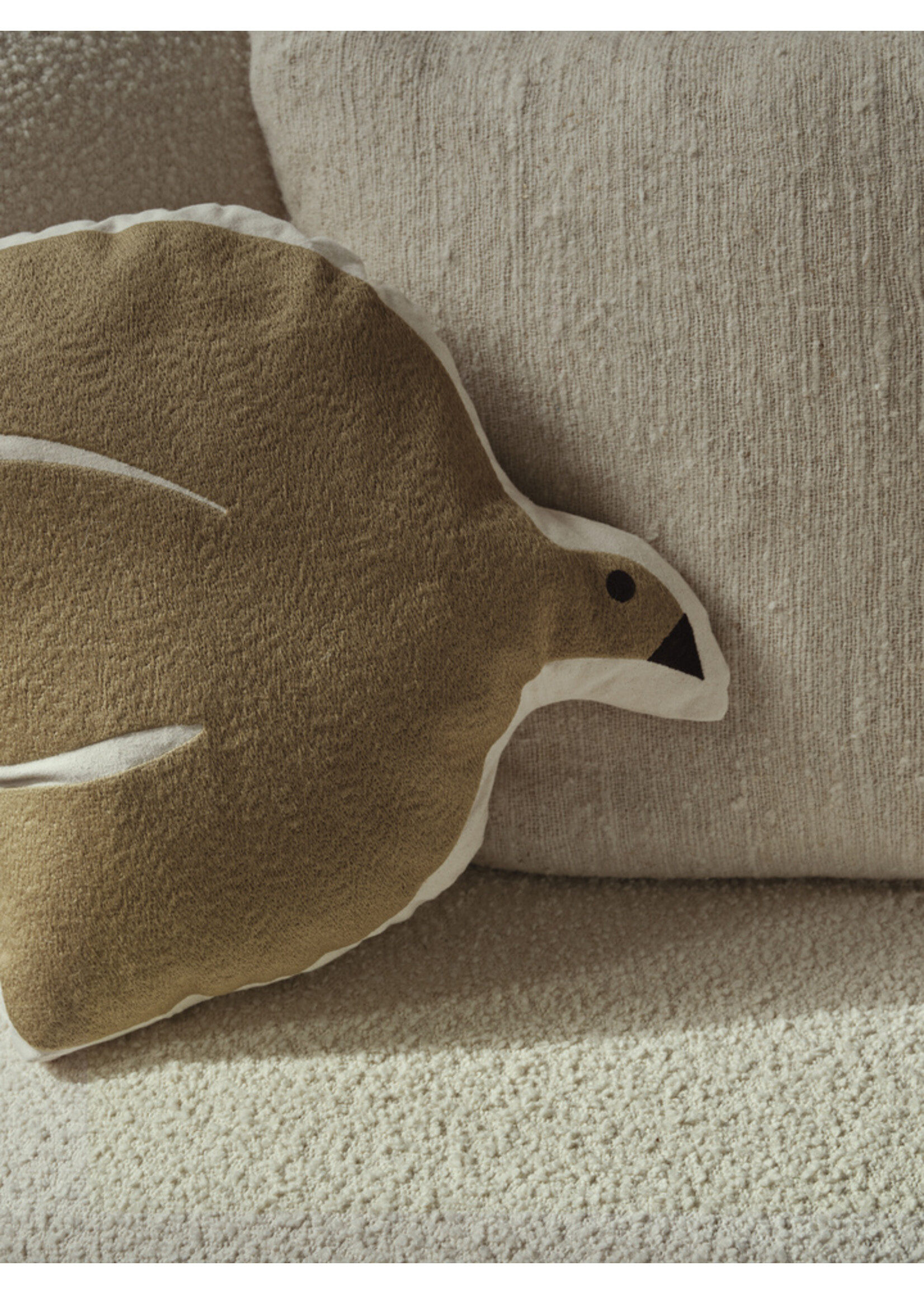 Ferm Living Swif Bird kussen beige