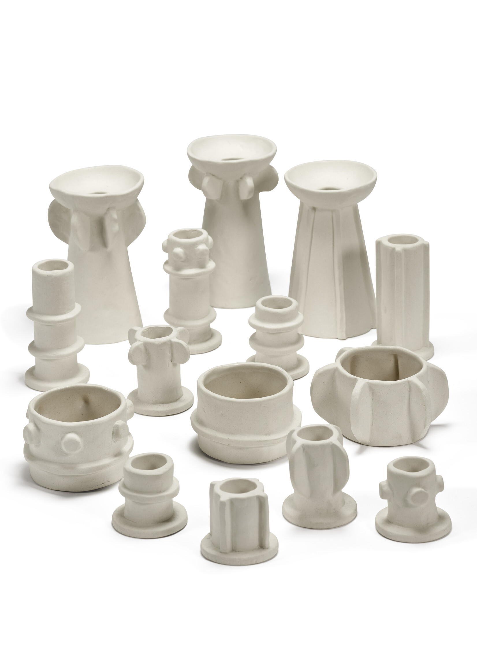 Serax Theelichthouder  Beige Molly - Set van 3