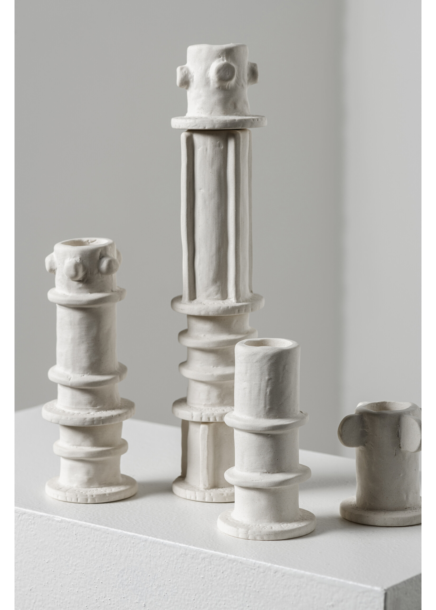 Serax Kaarsenhouder 03 Large Beige Molly - Set van 3