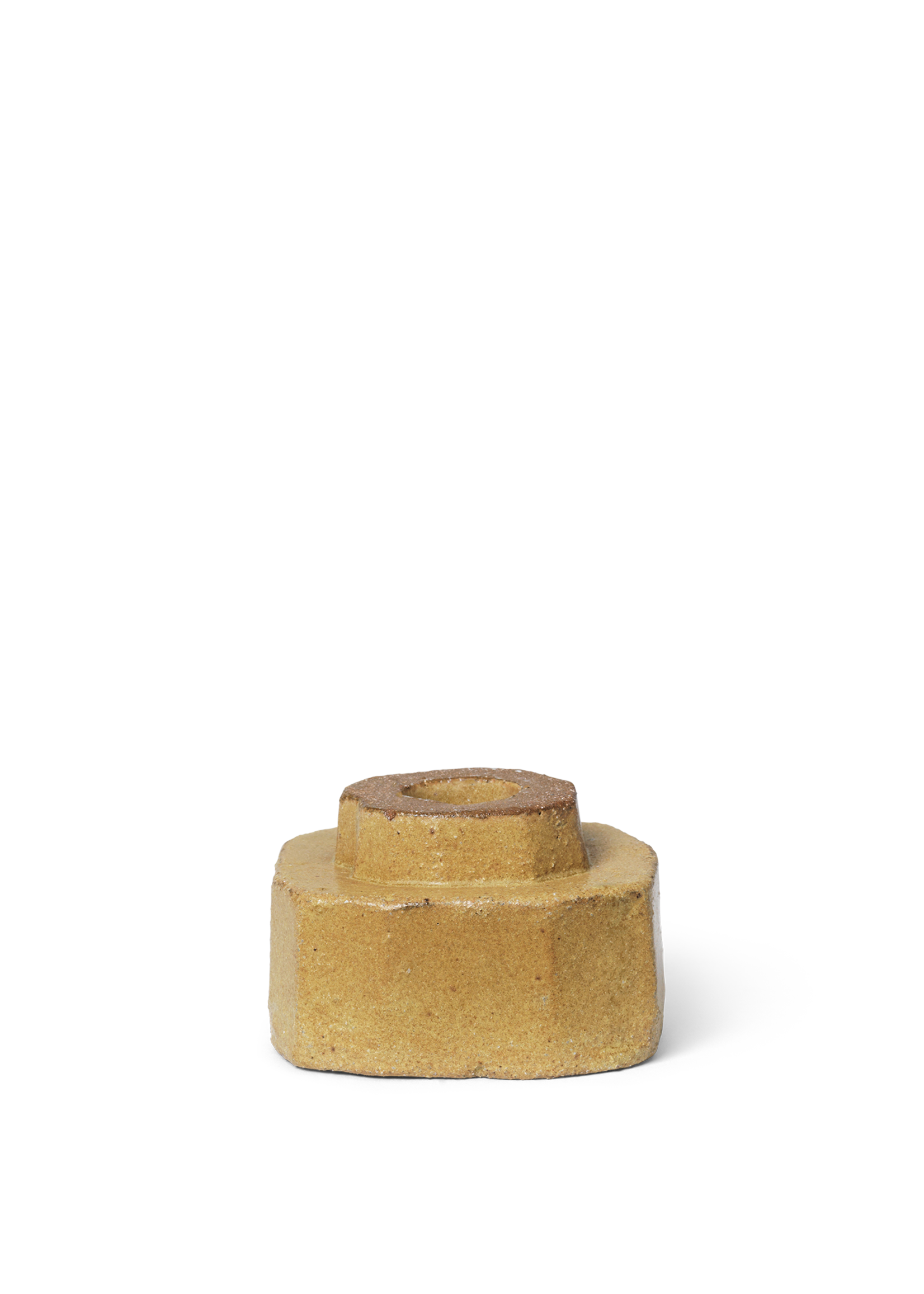 Ferm Living Kurinu kaarsenhouder theelicht/dinerkaars - Honey