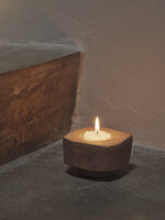 Ferm Living Kurinu kaarsenhouder theelicht/dinerkaars - Terracotta