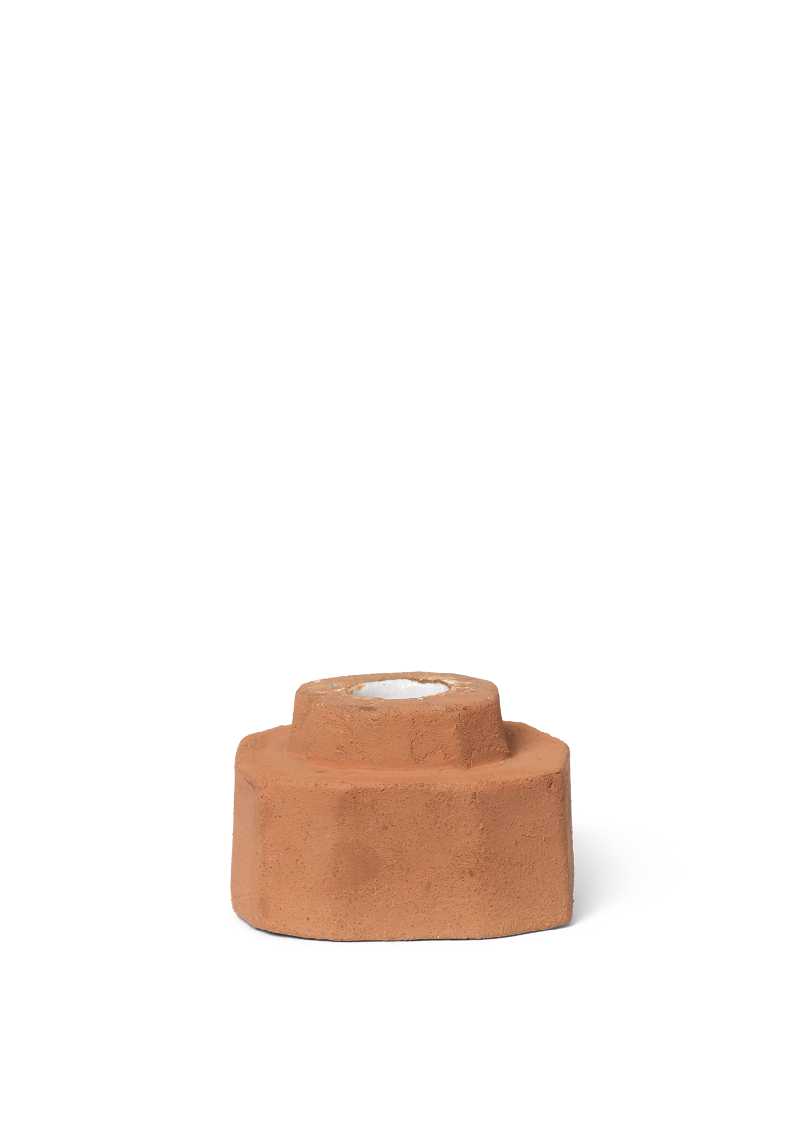Ferm Living Kurinu kaarsenhouder theelicht/dinerkaars - Terracotta