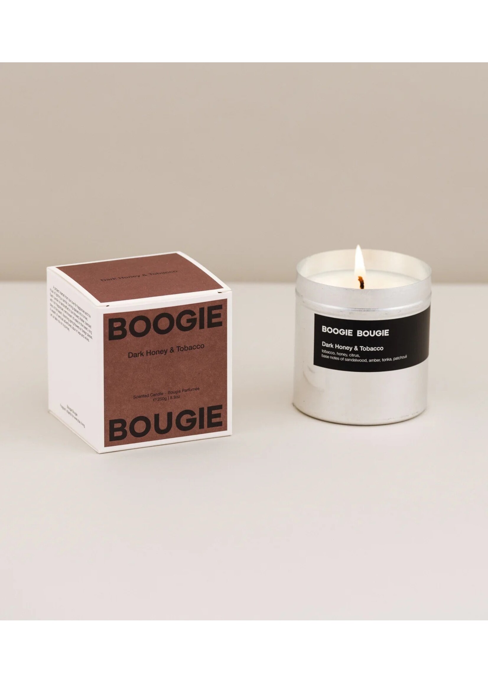 Boogie Bougie Geurkaars Dark Honey & Tobacco