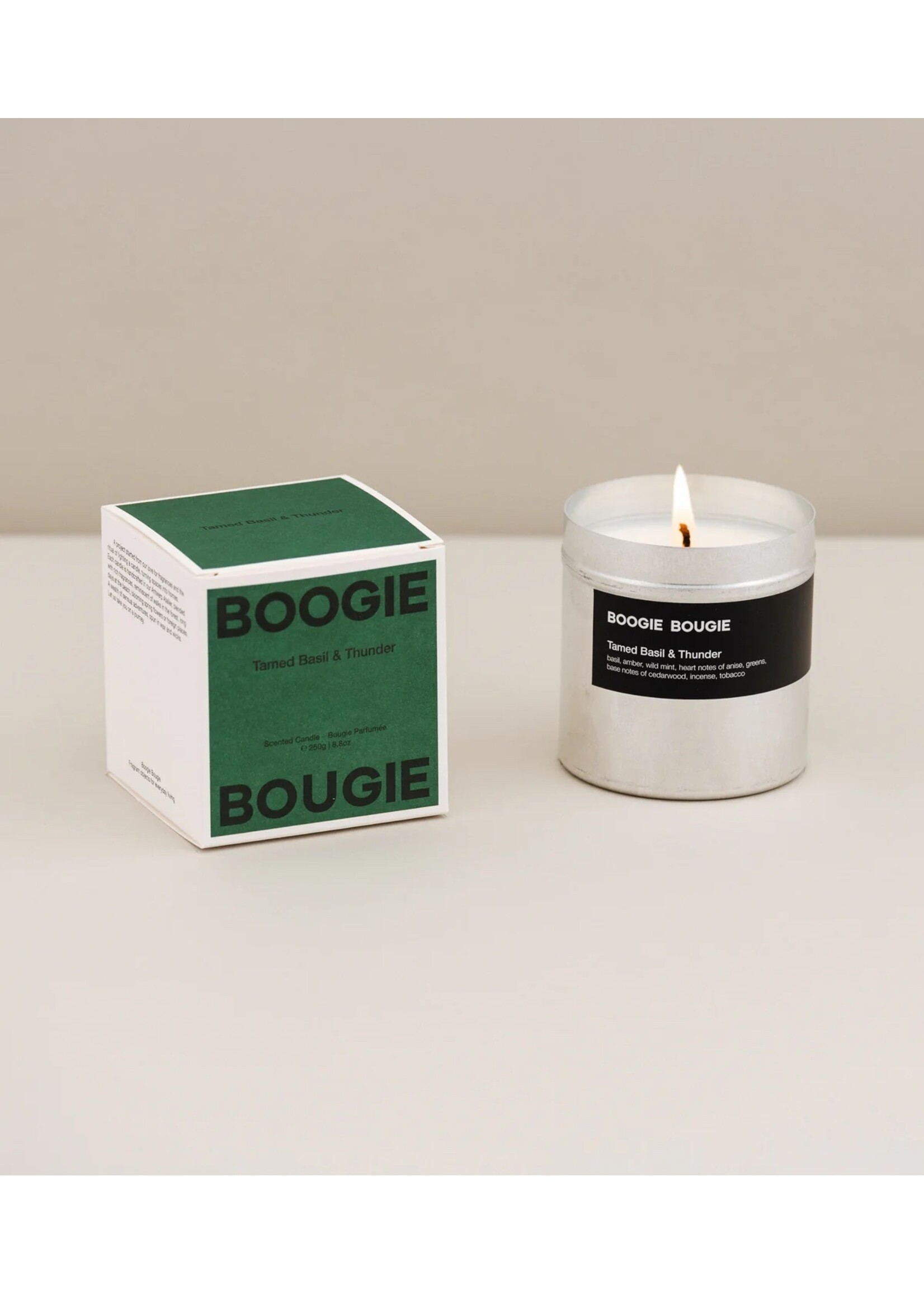 Boogie Bougie Geurkaars Tamed Basil & Thunder