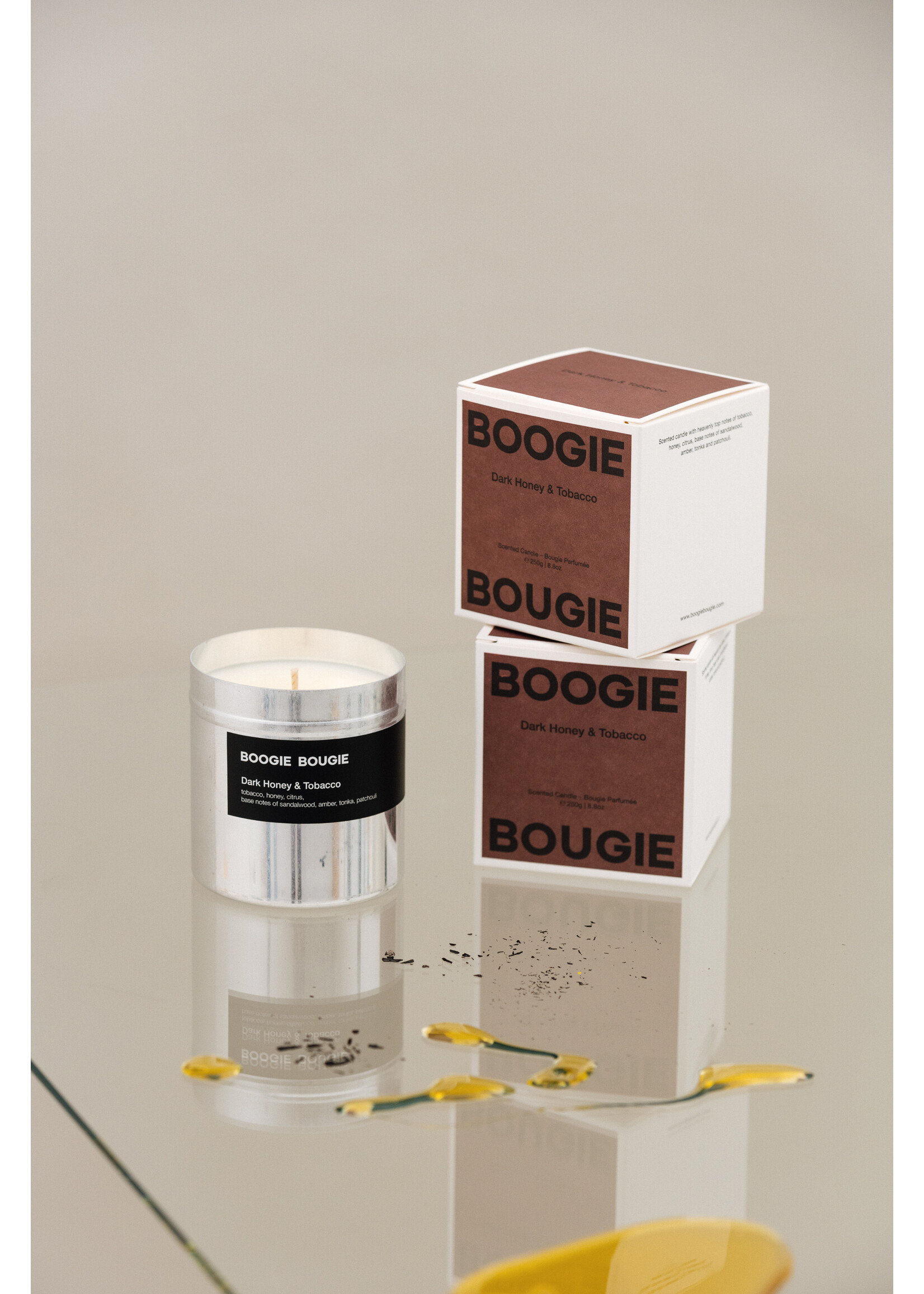 Boogie Bougie Geurkaars Dark Honey & Tobacco