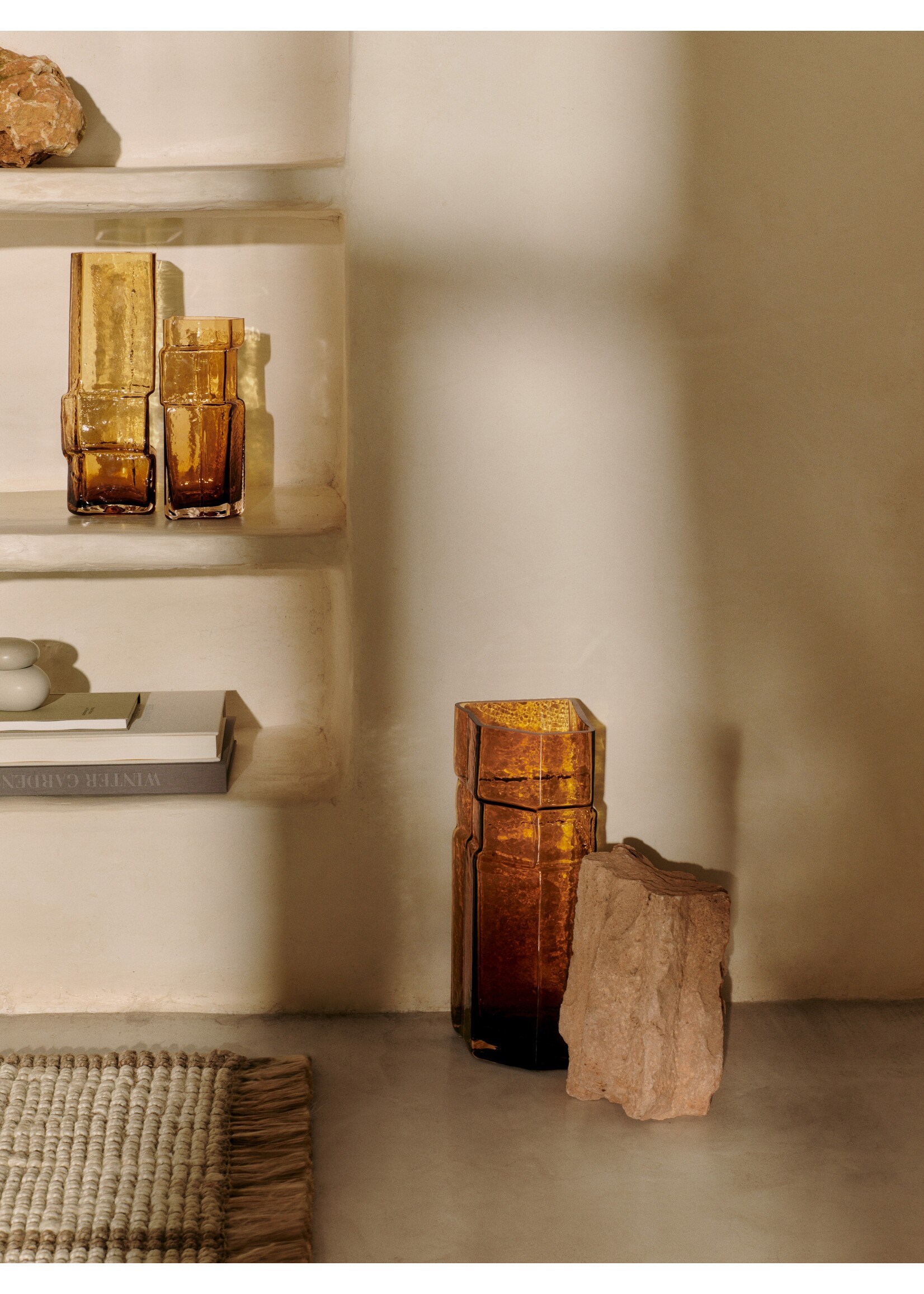 Ferm Living Muro Vaas H30cm - Medium Amber