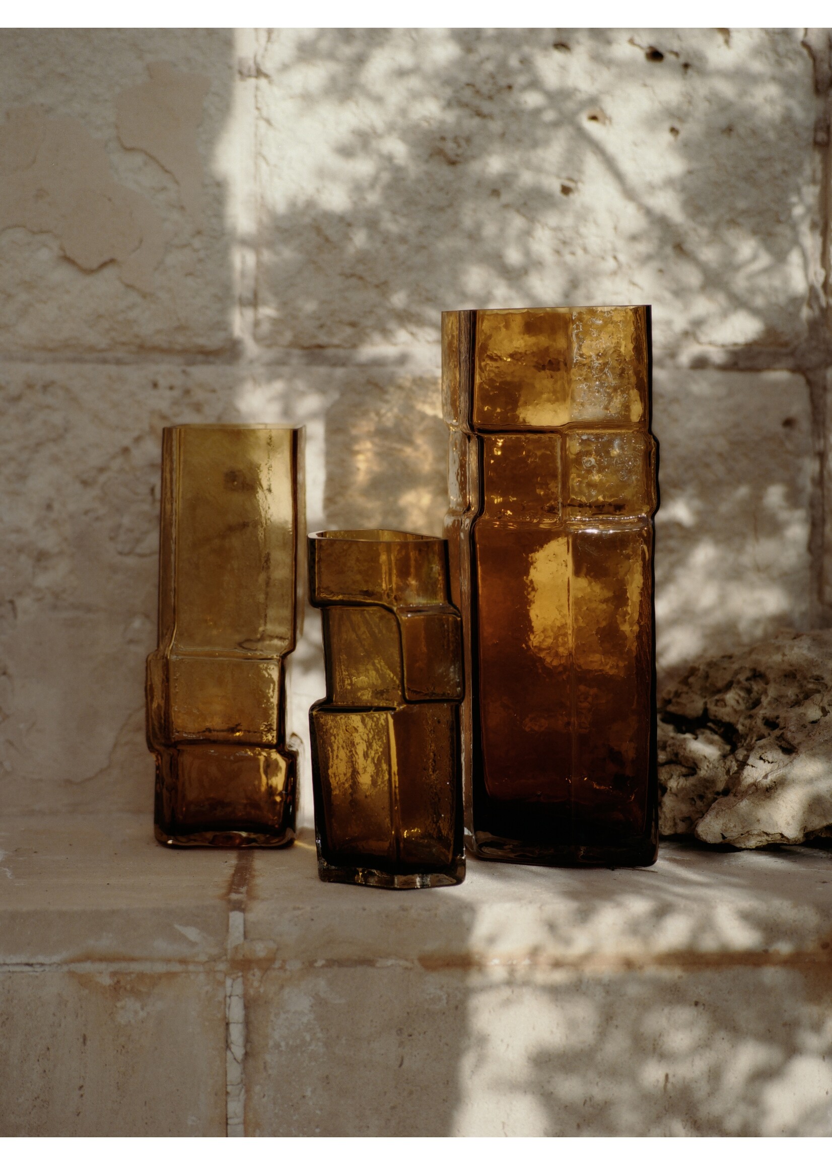 Ferm Living Muro Vaas H30cm - Medium Amber