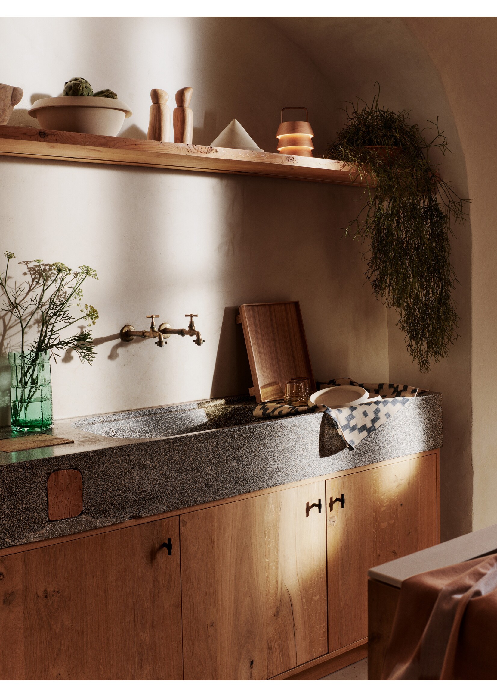 Ferm Living Muro Vaas H23cm - Small Groen