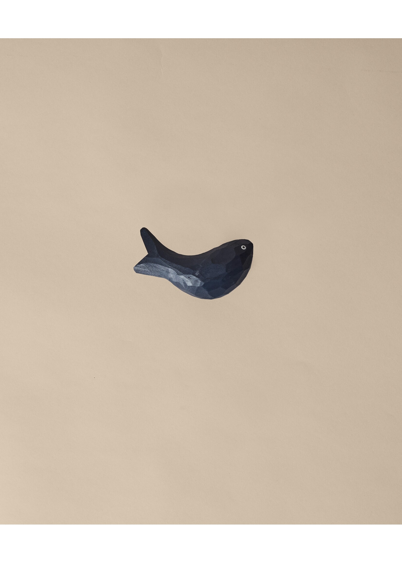 Ferm Living Wandhaakje Harbour - Fish donkerblauw