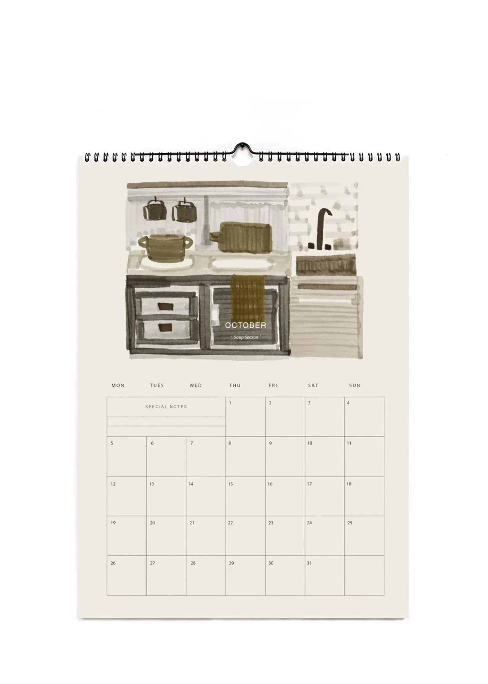 Esther Schuivens Kalender 2026 - "A touch of daily life" (met 12 recepten)