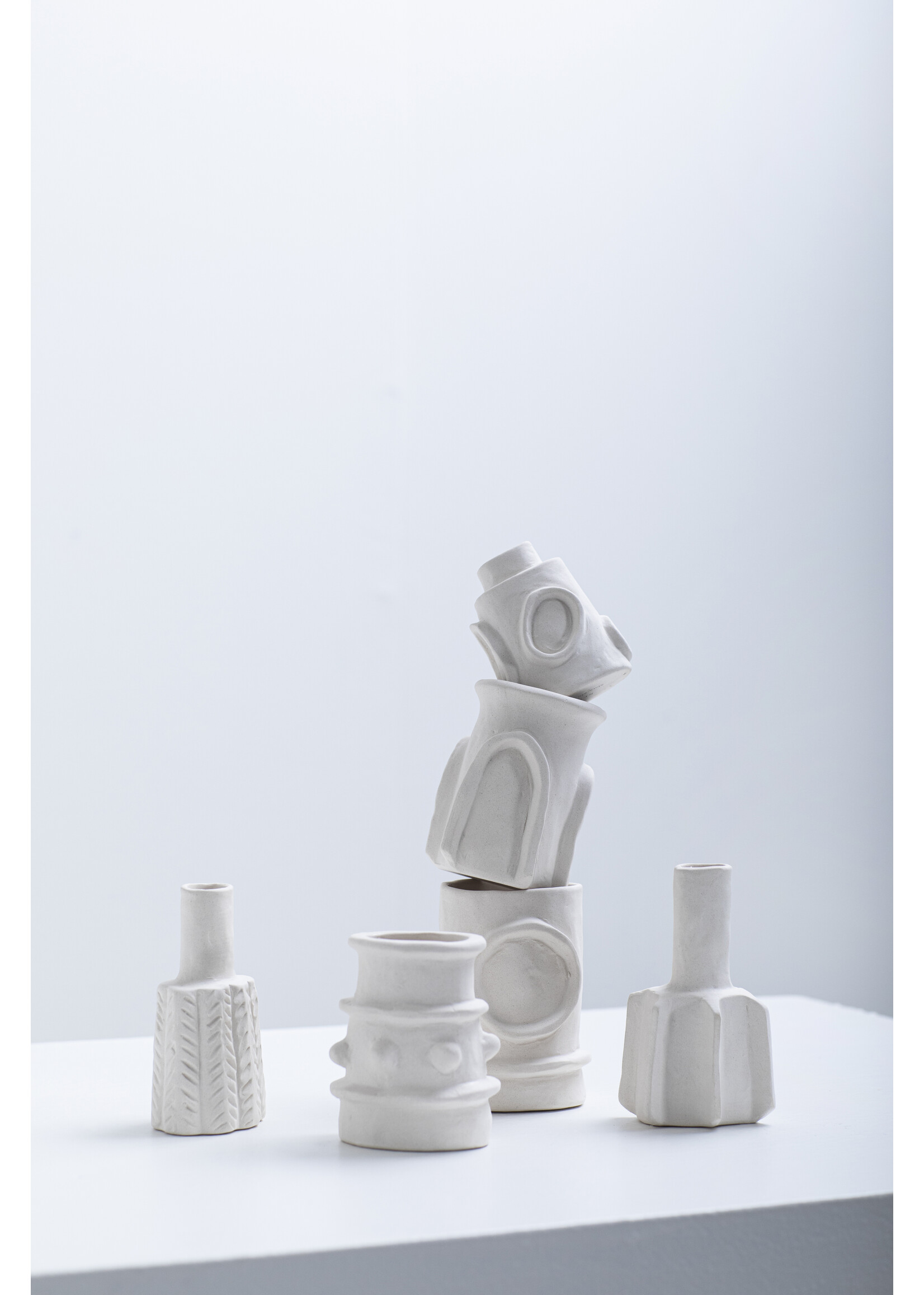 Serax Set Vaasjes Small Beige Molly - 6 verschillende vaasjes