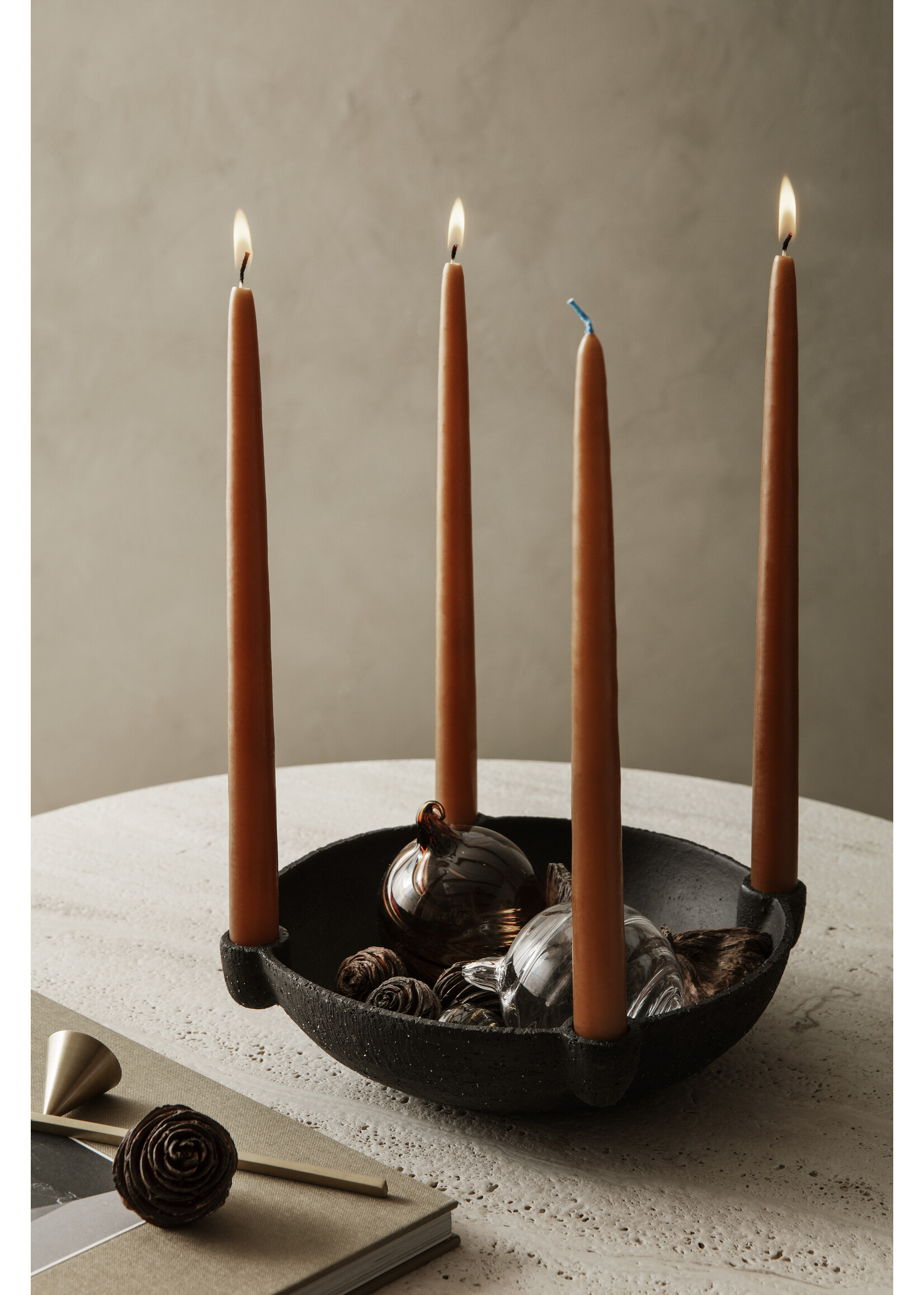 Ferm Living Kerstballen set van 4 - Twirl multi