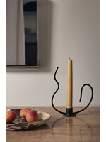 Ferm Living Valse Kaarsenhouder Laag – Zwart