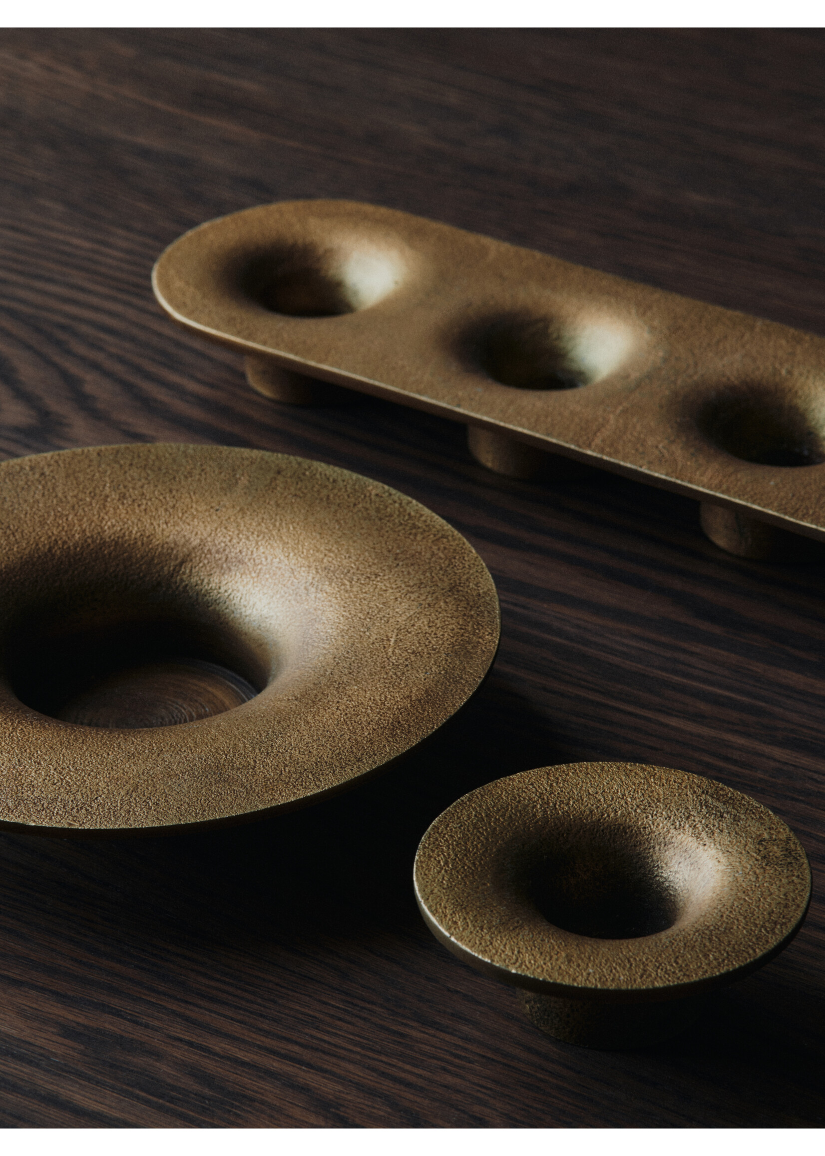 Ferm Living Soothe Kaarsenhouder voor blokkaars – Brass