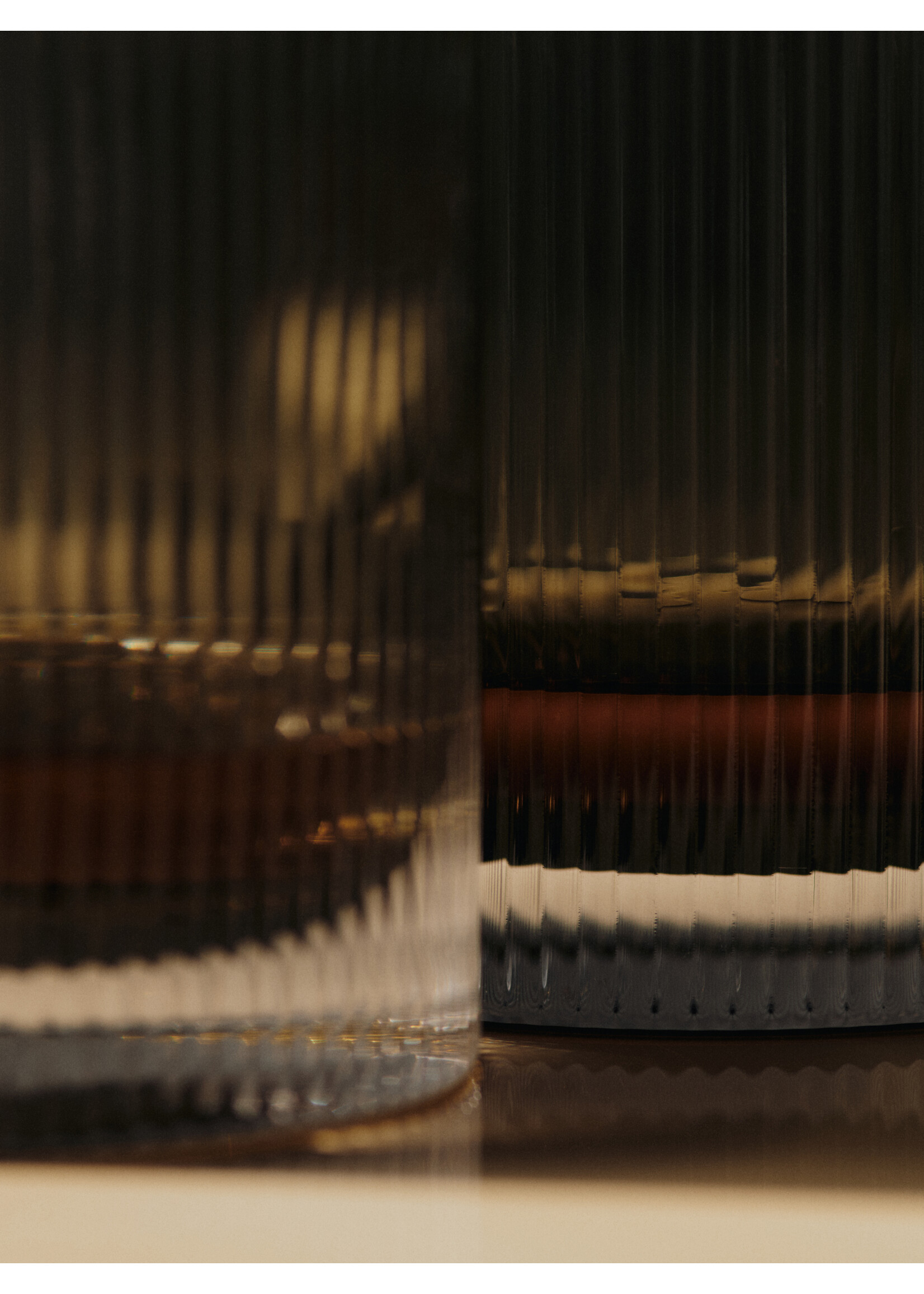 Ferm Living Ripple Tumbler glazen - Set van 2 - Doorzichtig