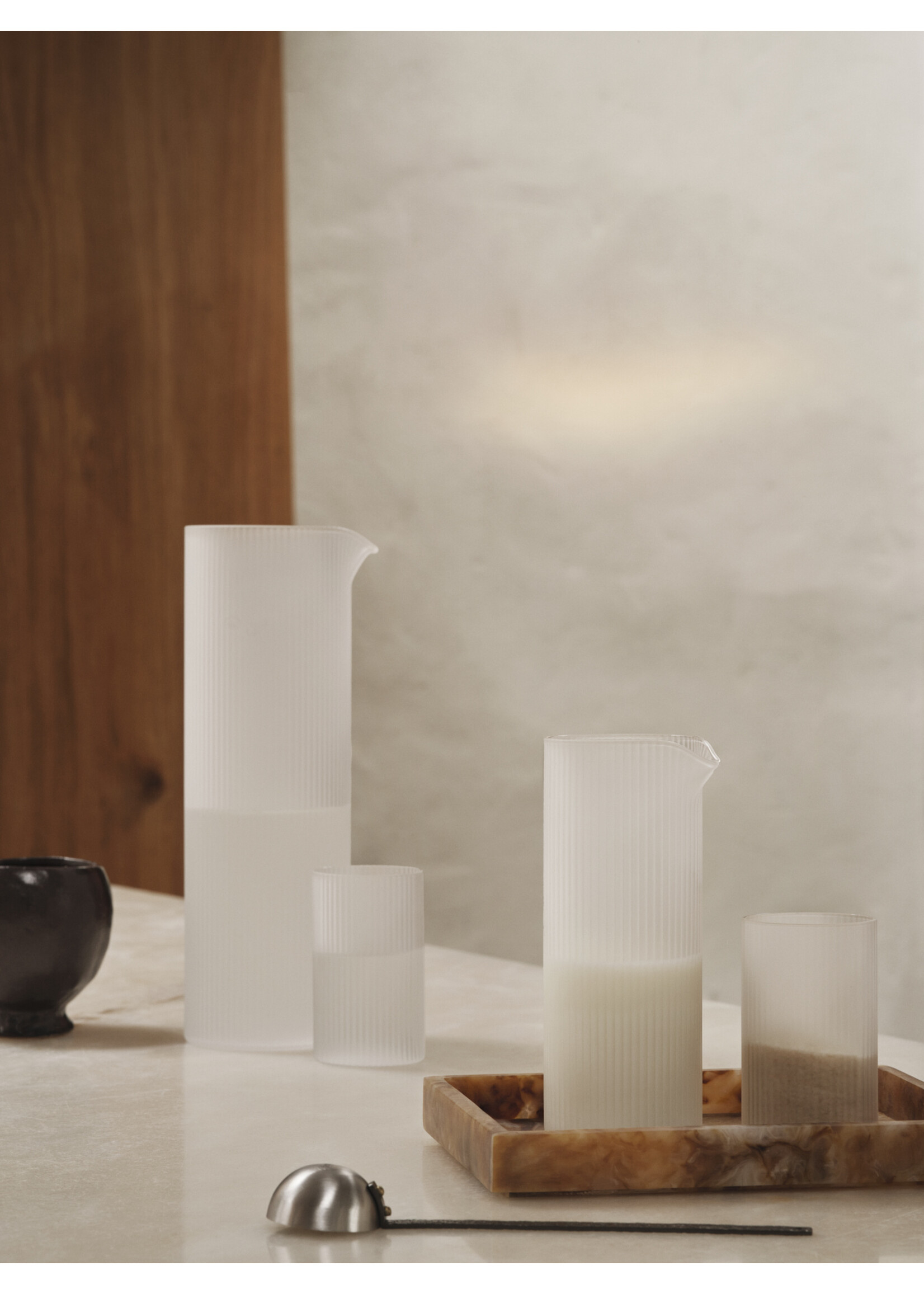 Ferm Living Ripple Waterkan - Frosted