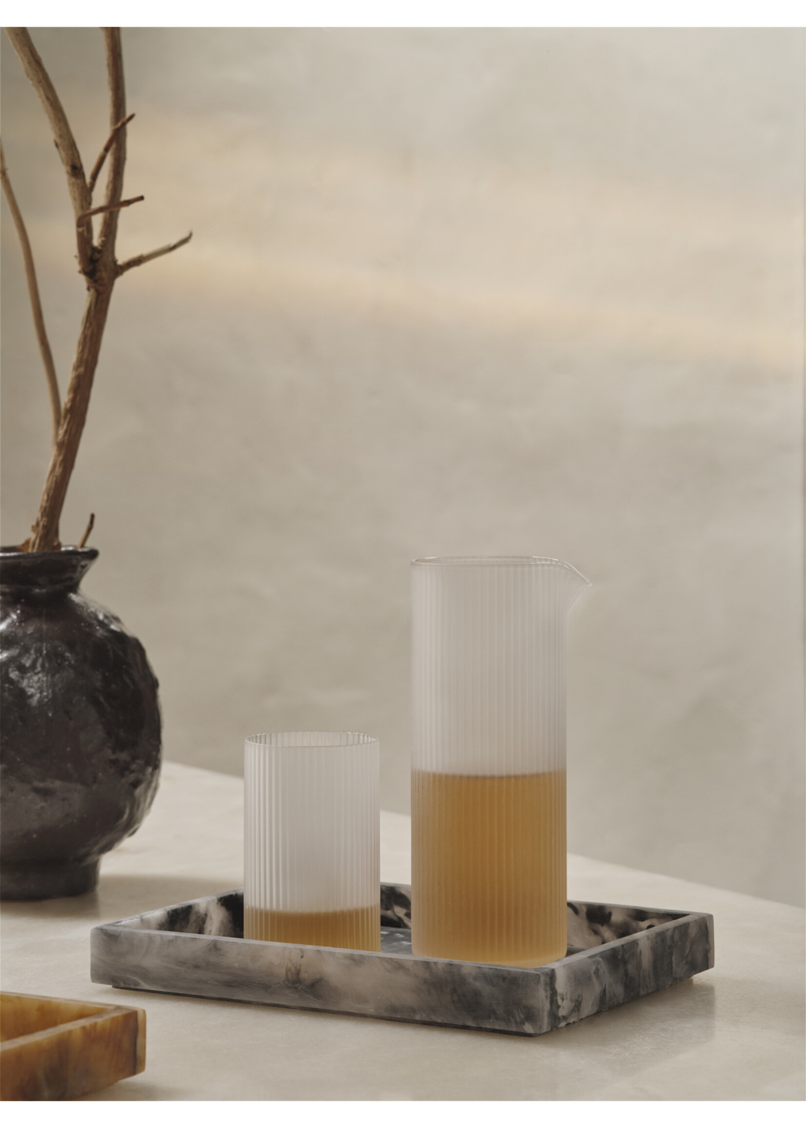 Ferm Living Ripple Melkkannetje - Frosted