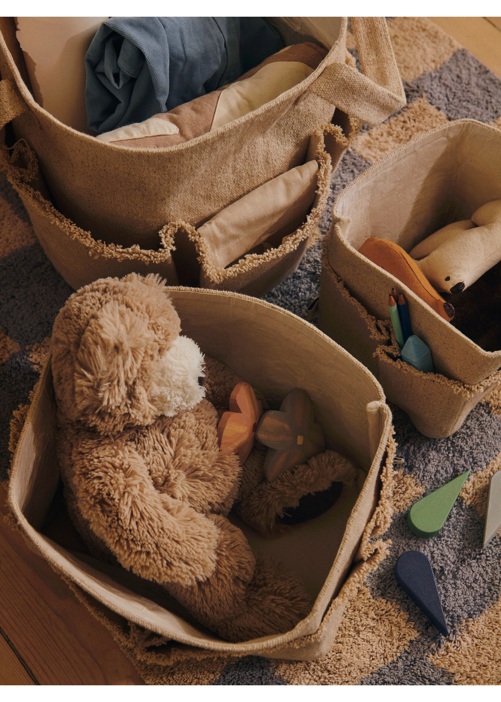 Ferm Living Hokan opbergmandje vierkant