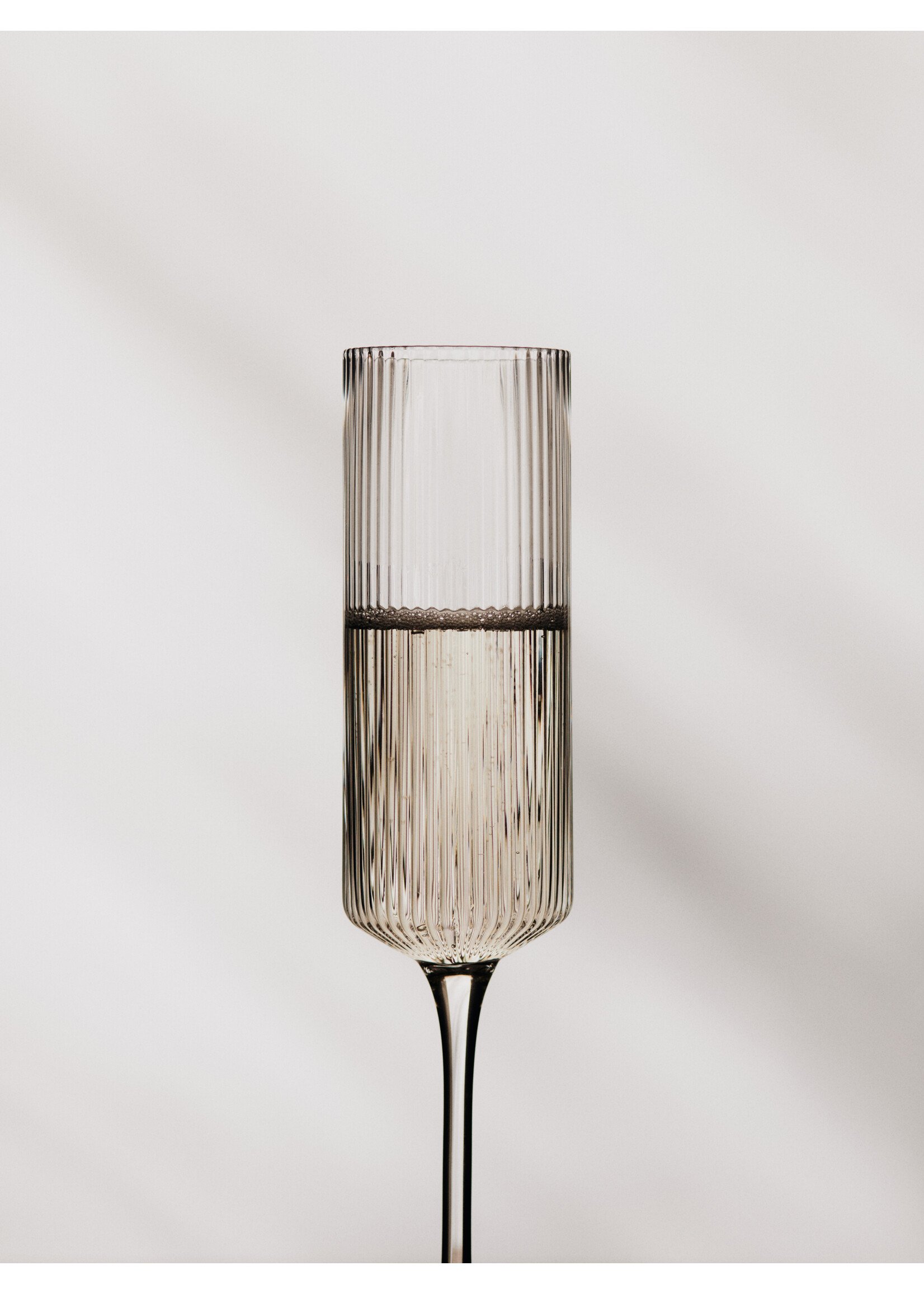 Ferm Living Ripple Champagneglazen - set van 2 fluitjes