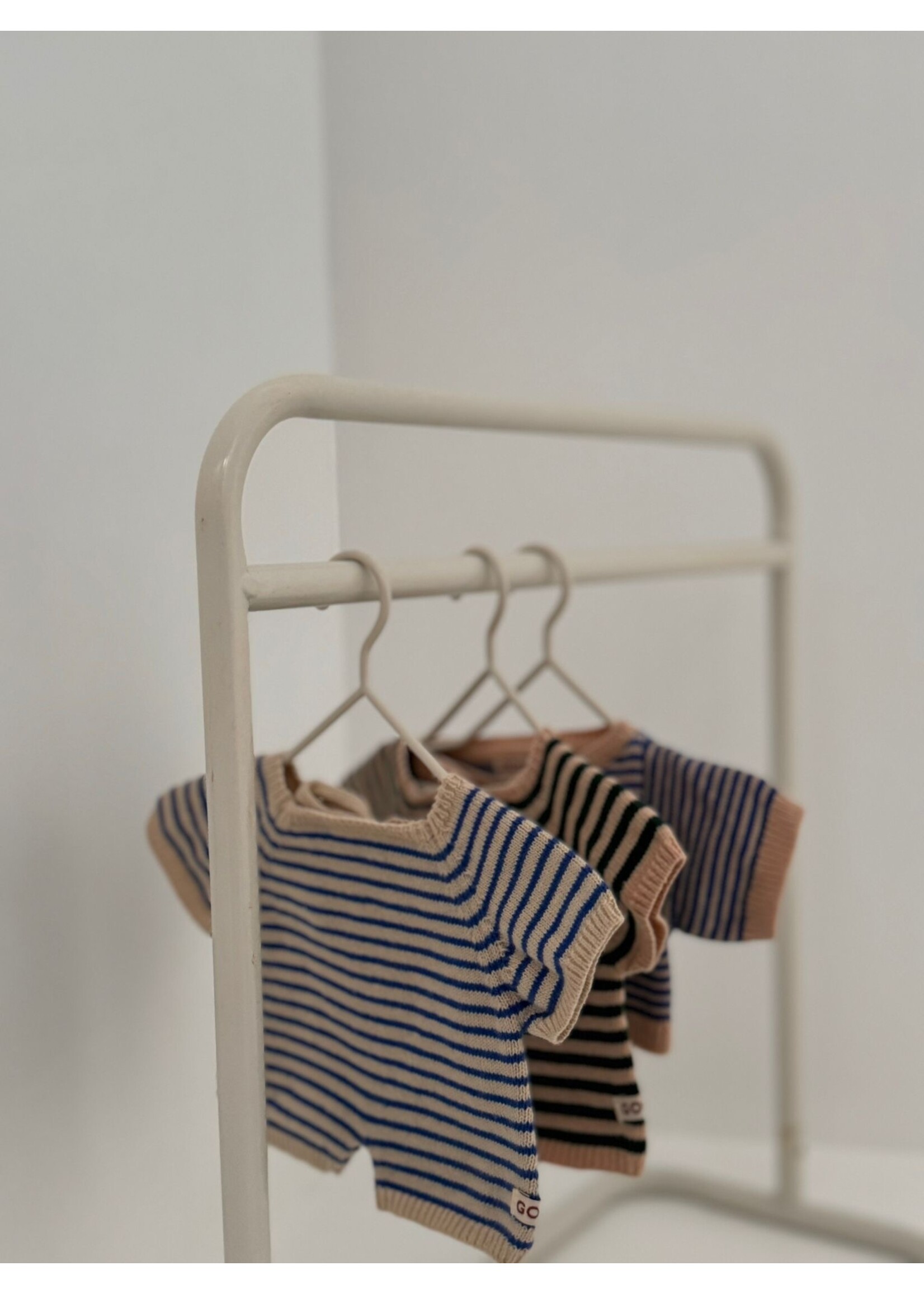 We Are Gommu Onesie Kort met Brede streepjes voor pop