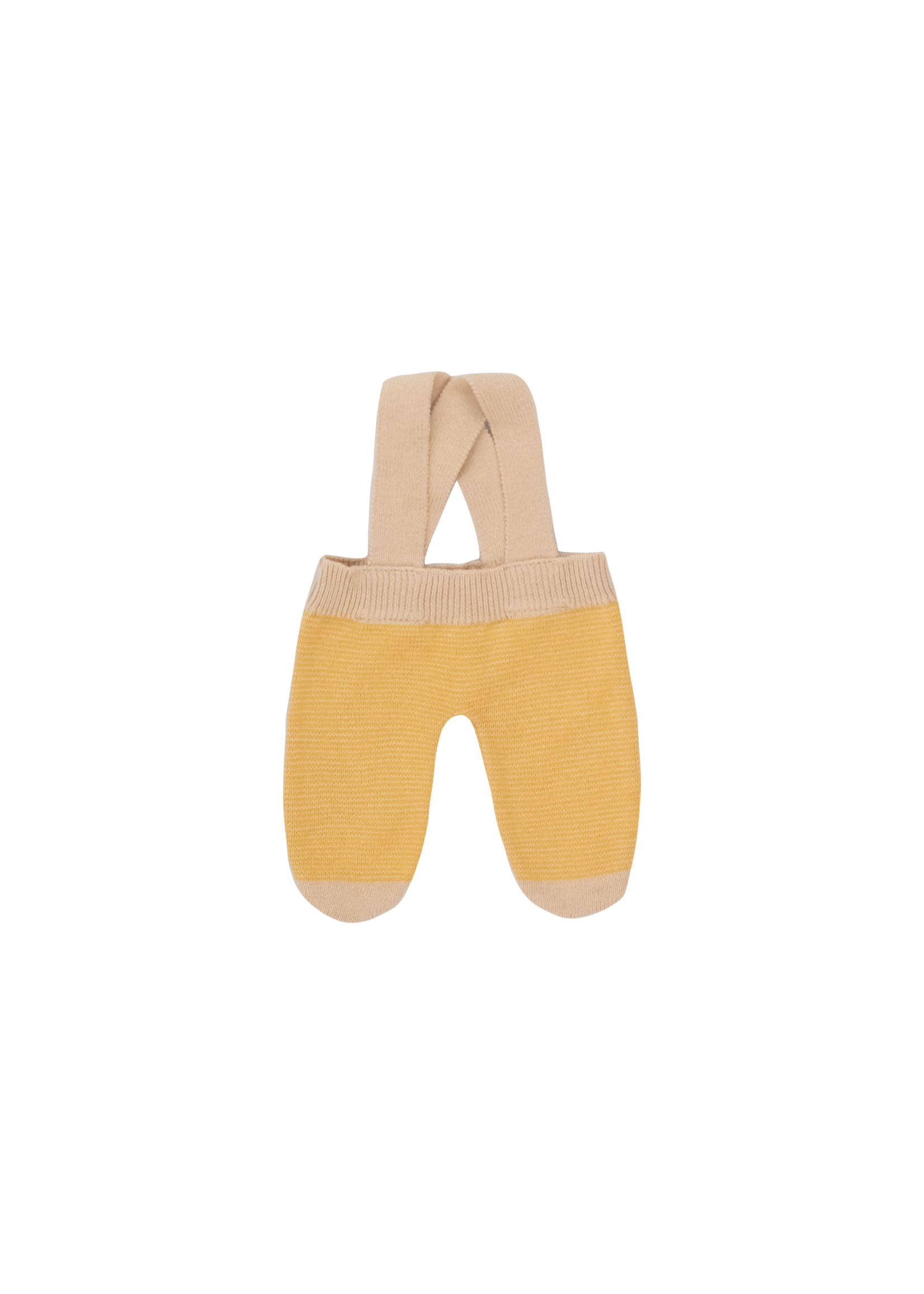 We Are Gommu Gestreept broekje voor pop Geel/beige