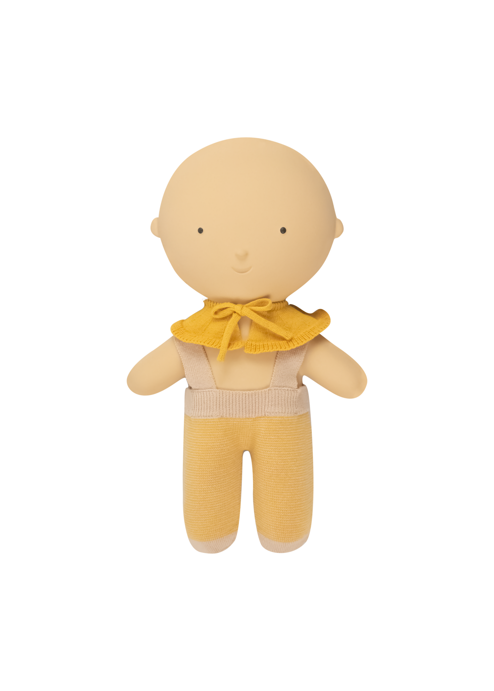 We Are Gommu Gestreept broekje voor pop Geel/beige