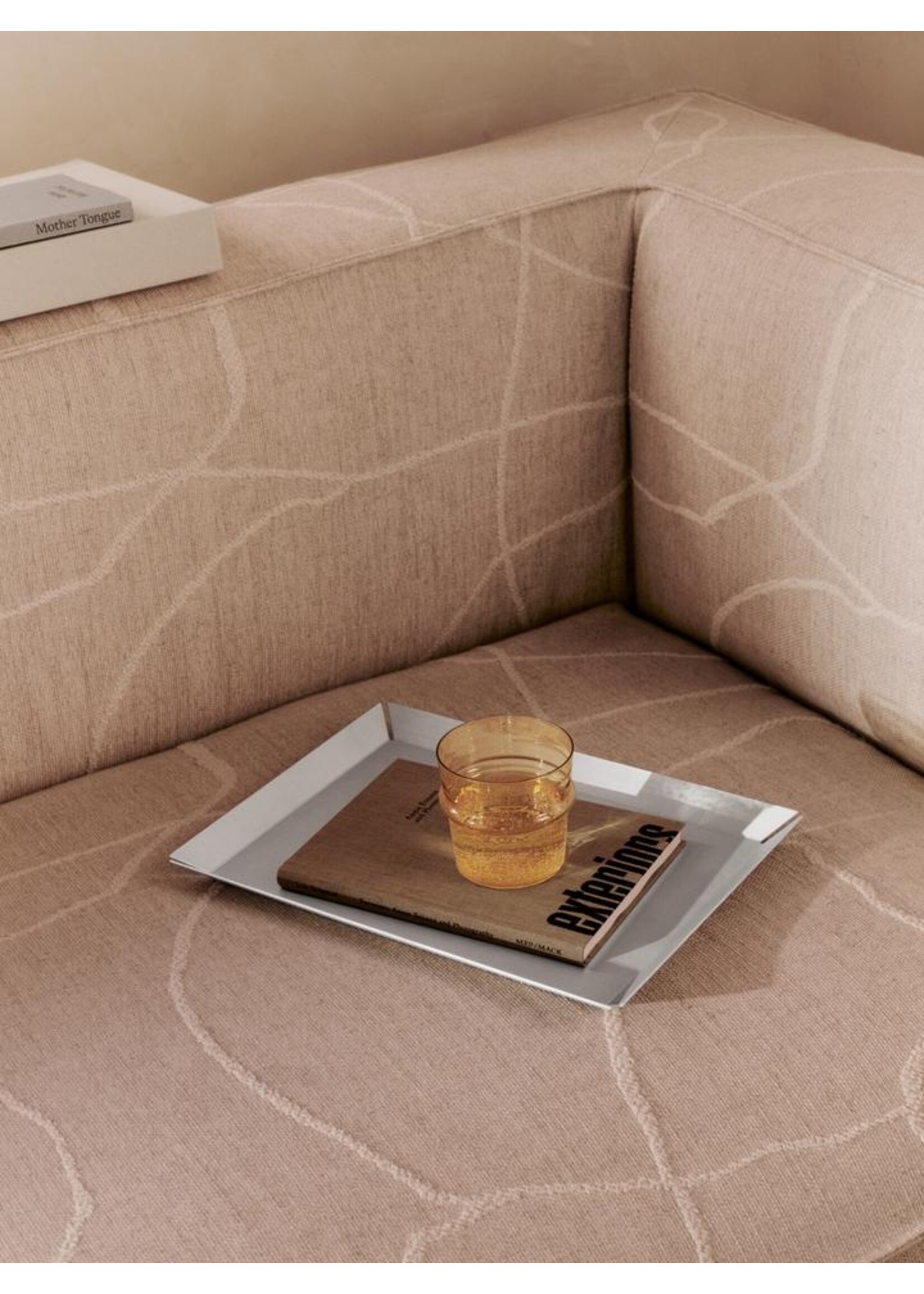 Ferm Living Boya Laag glas - Set van 2 - Geel