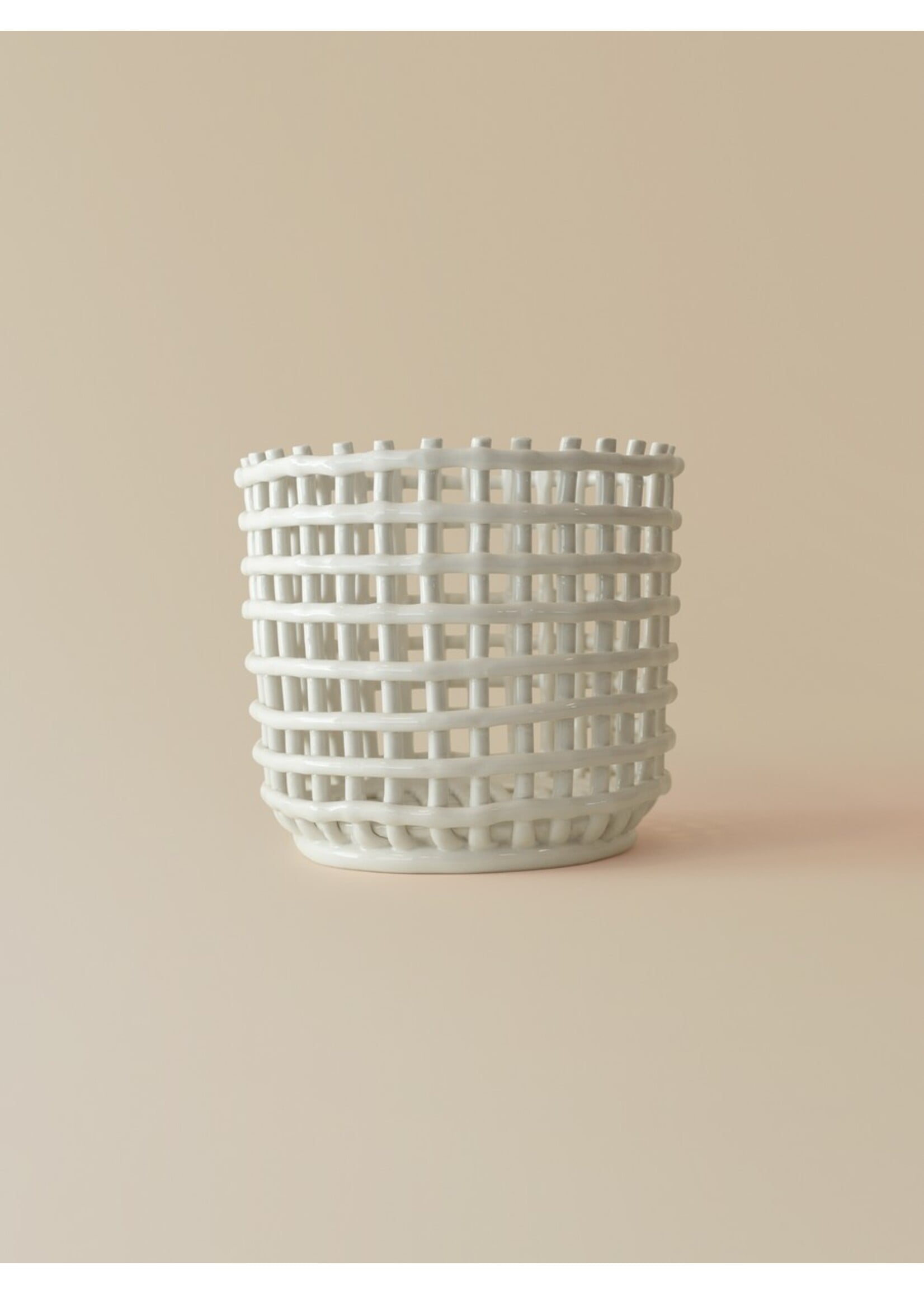 Ferm Living Mandje Keramiek
