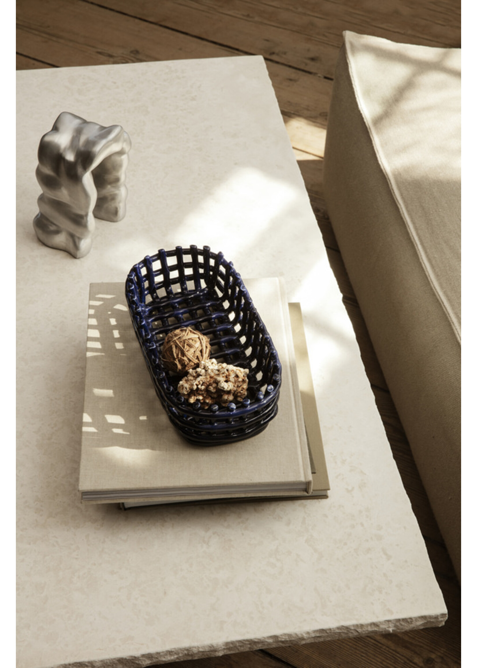 Ferm Living Mandje Keramiek Ovaal