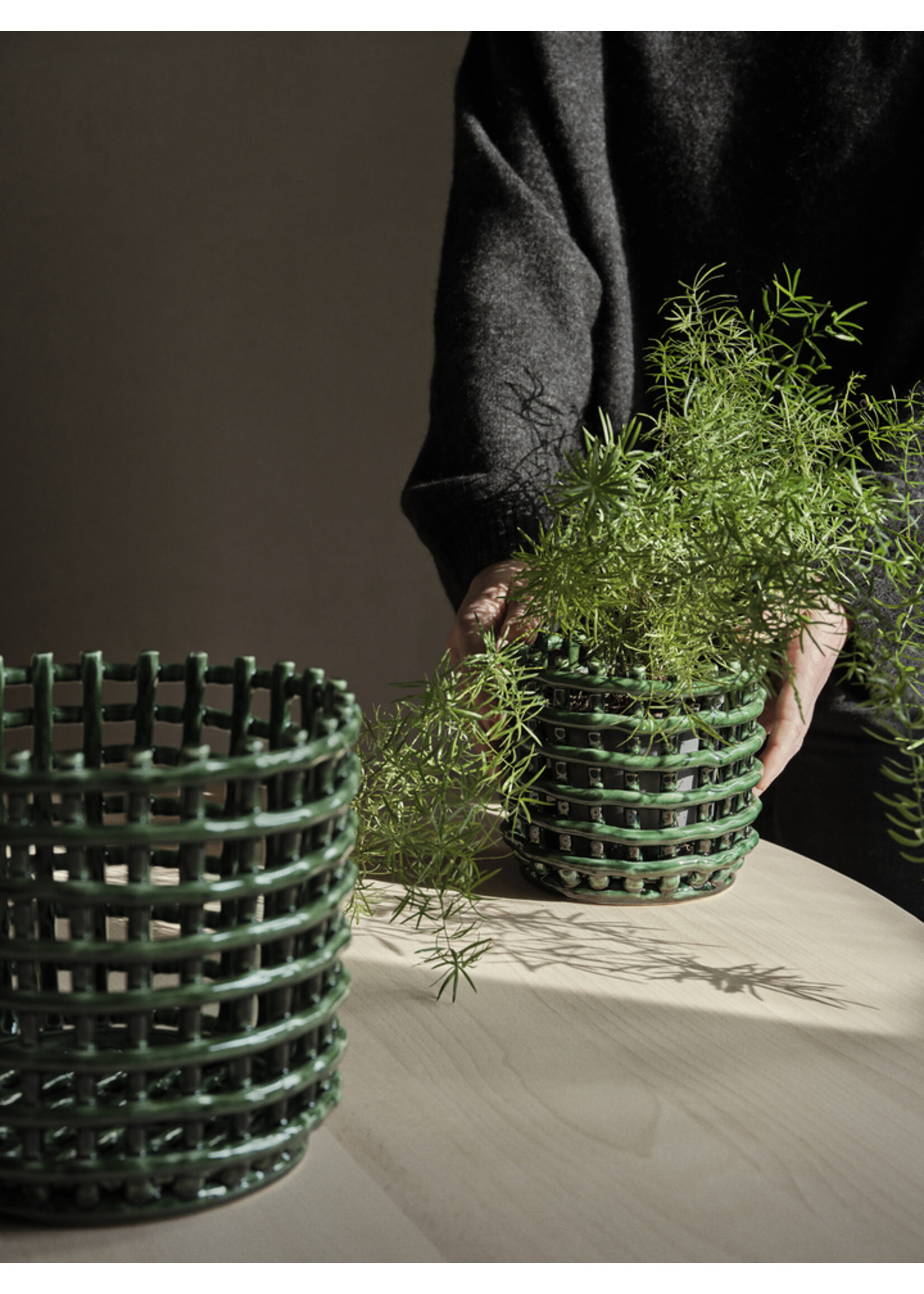 Ferm Living Mandje Keramiek