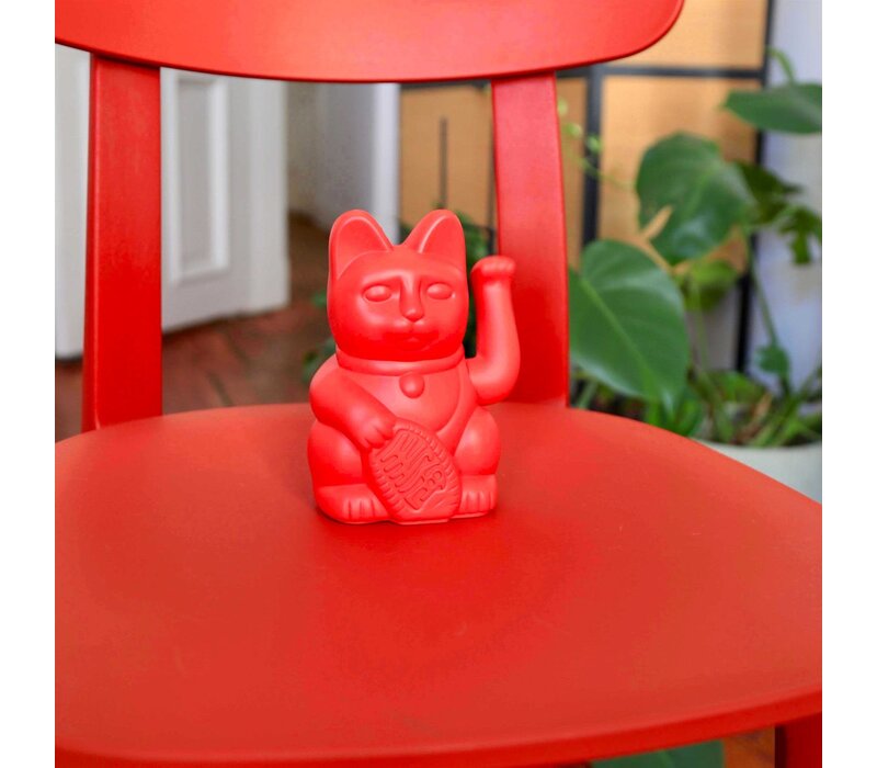 Donkey lucky cat red